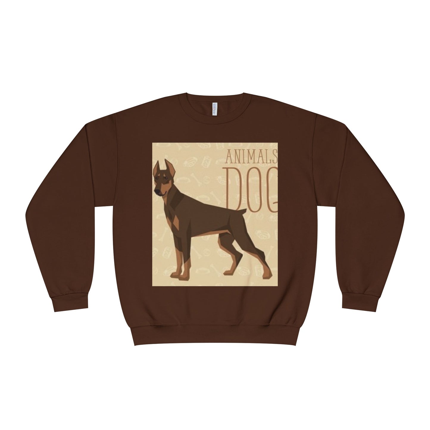 Minimalist White Crewneck Sweatshirt with Nature Design