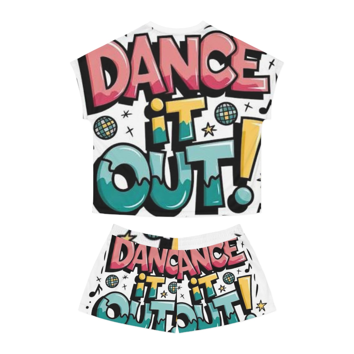 Dance It Out! Women's Short Pajama Set – Fun & Relaxed Sleepwear for Dance Lovers