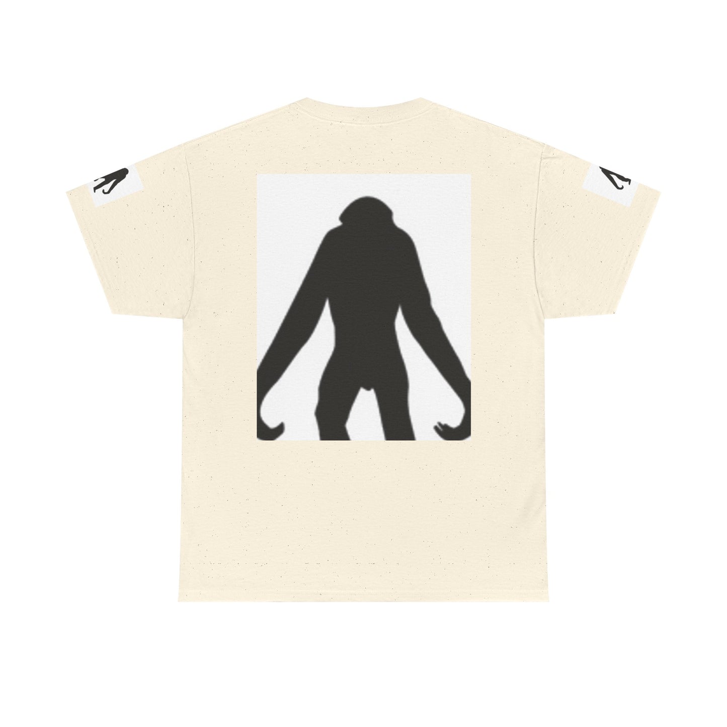 Unisex Heavy Cotton Tee - Bold Monkey Silhouette Tee for Animal Lovers