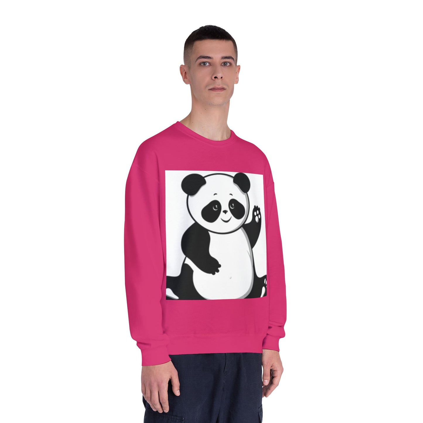 Cute Panda Unisex Crewneck Sweatshirt - Cozy Casual Wear for Animal Lovers