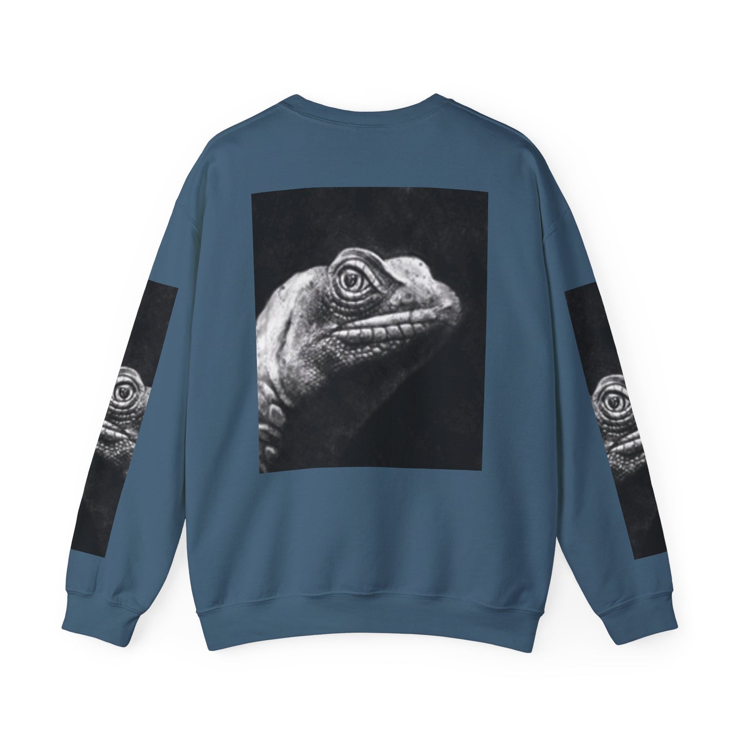 Unique Unisex Crewneck Sweatshirt with Bold Lizard Design