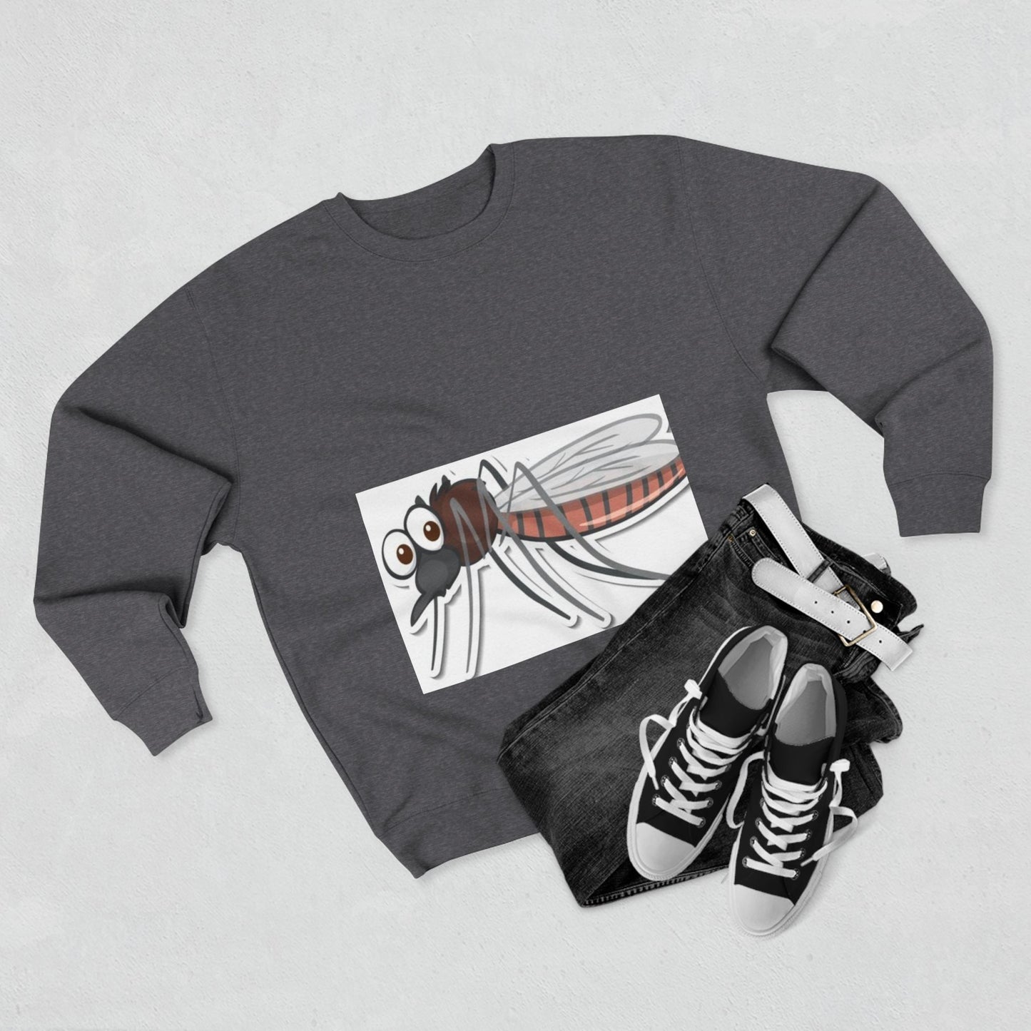 Funny Mosquito Graphic Unisex Crewneck Sweatshirt