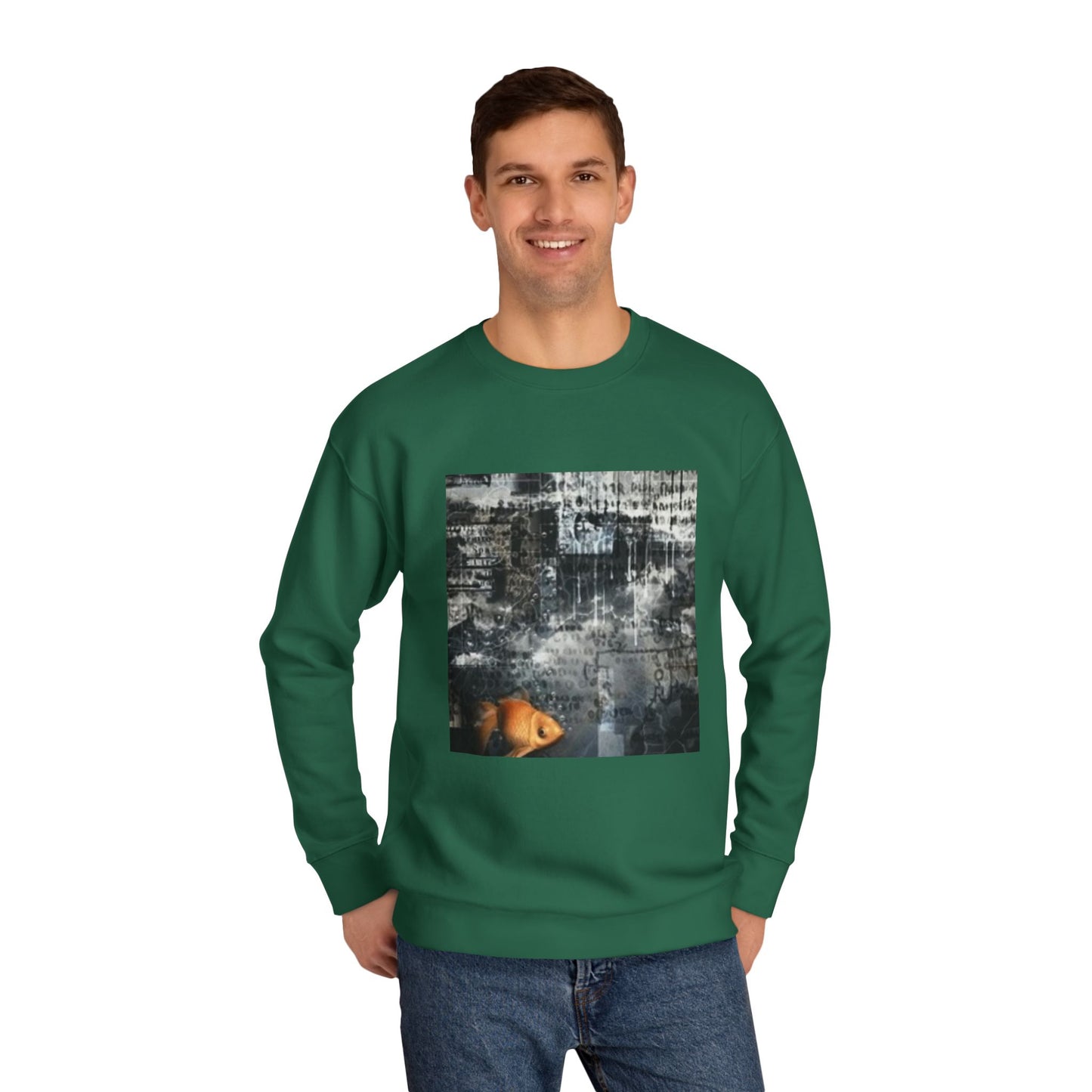 Roaring Lion Unisex Crew Sweatshirt - Bold Art for Animal Lovers