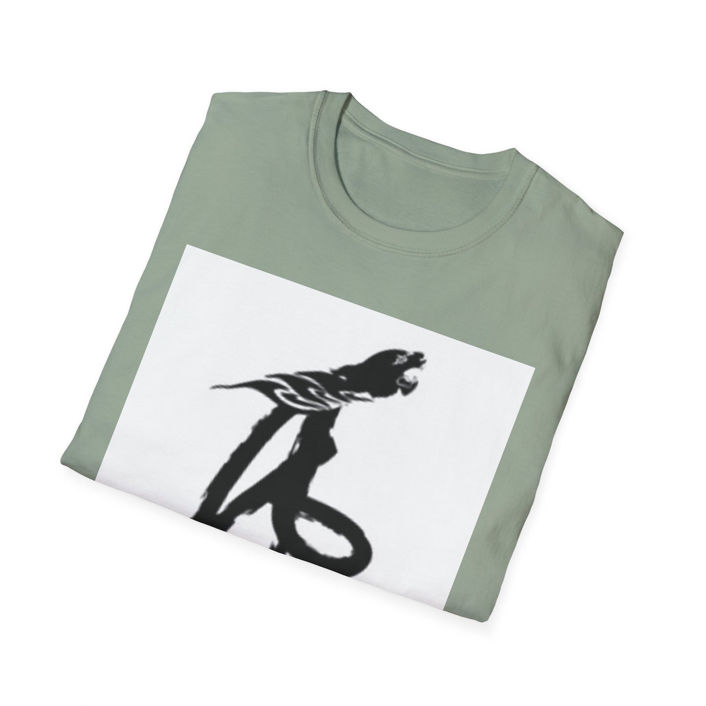 Unisex Softstyle T-Shirt - Black Bird Design for Nature Lovers