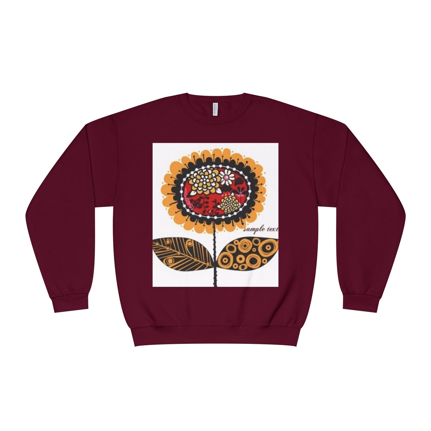 Floral Graphic Sweatshirt - Cozy Unisex Crewneck for All Occasions