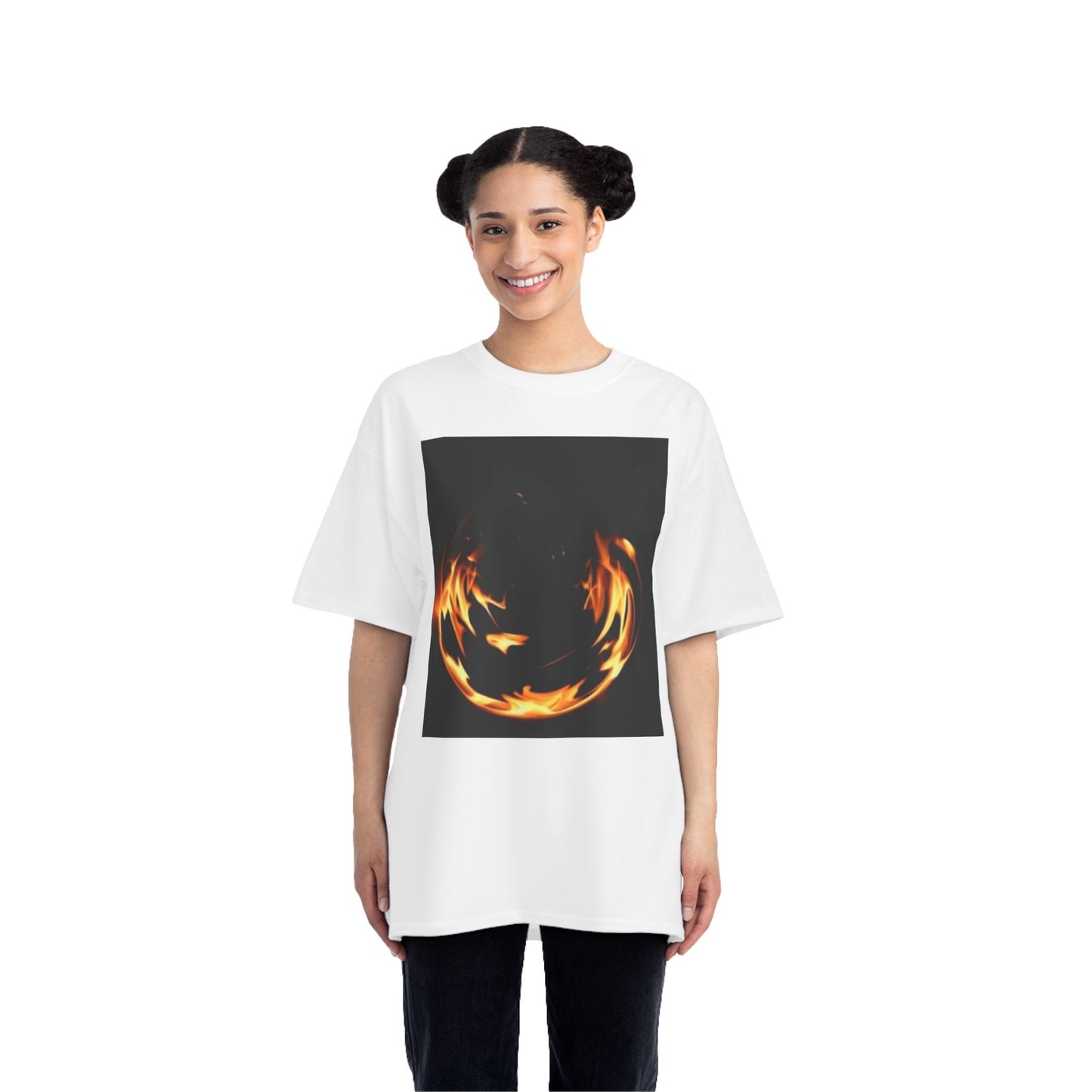Flame Design Beefy-T® Short-Sleeve T-Shirt | Fire Graphic Tee for Casual Style