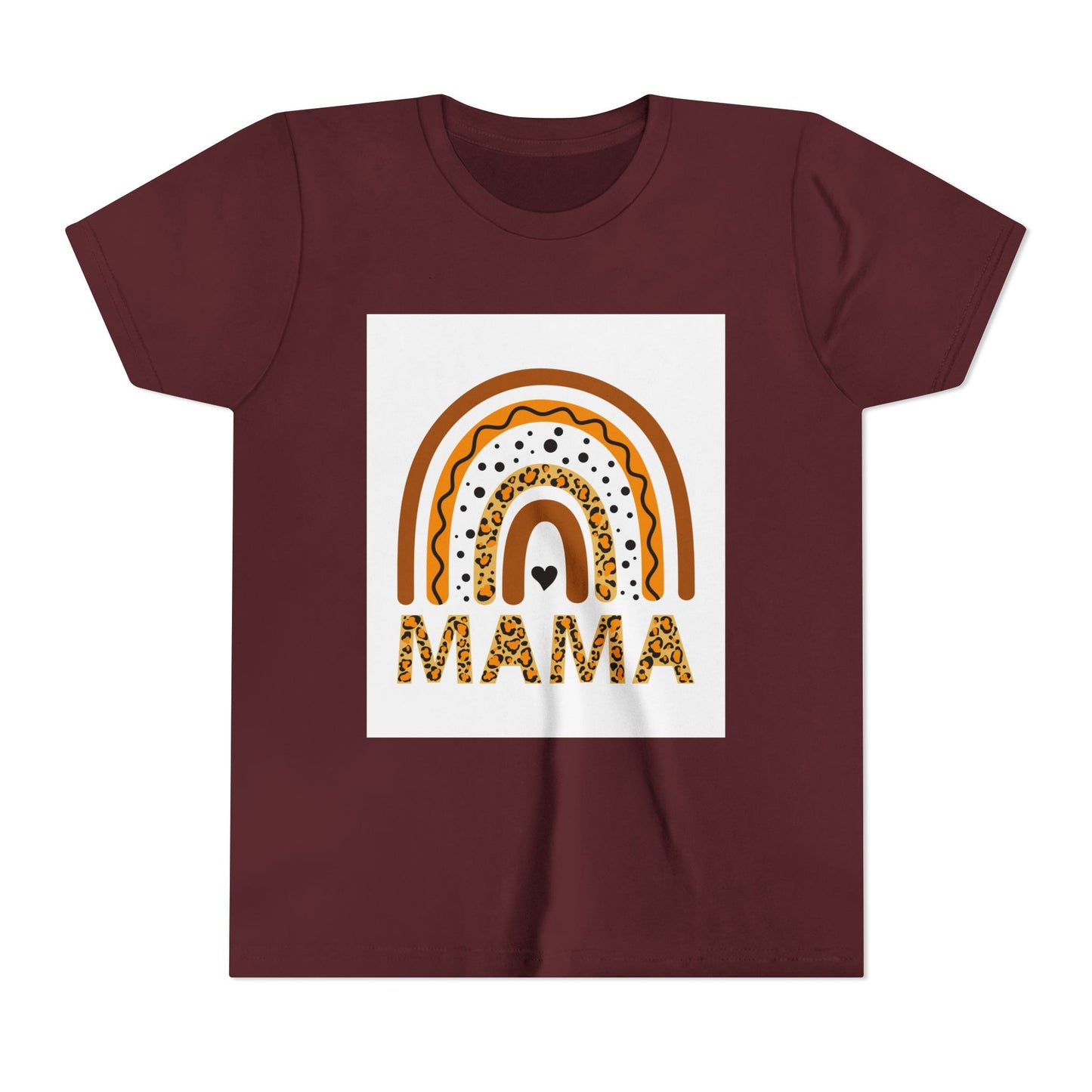 Mama Rainbow Youth Tee - Trendy Short Sleeve T-Shirt for Kids