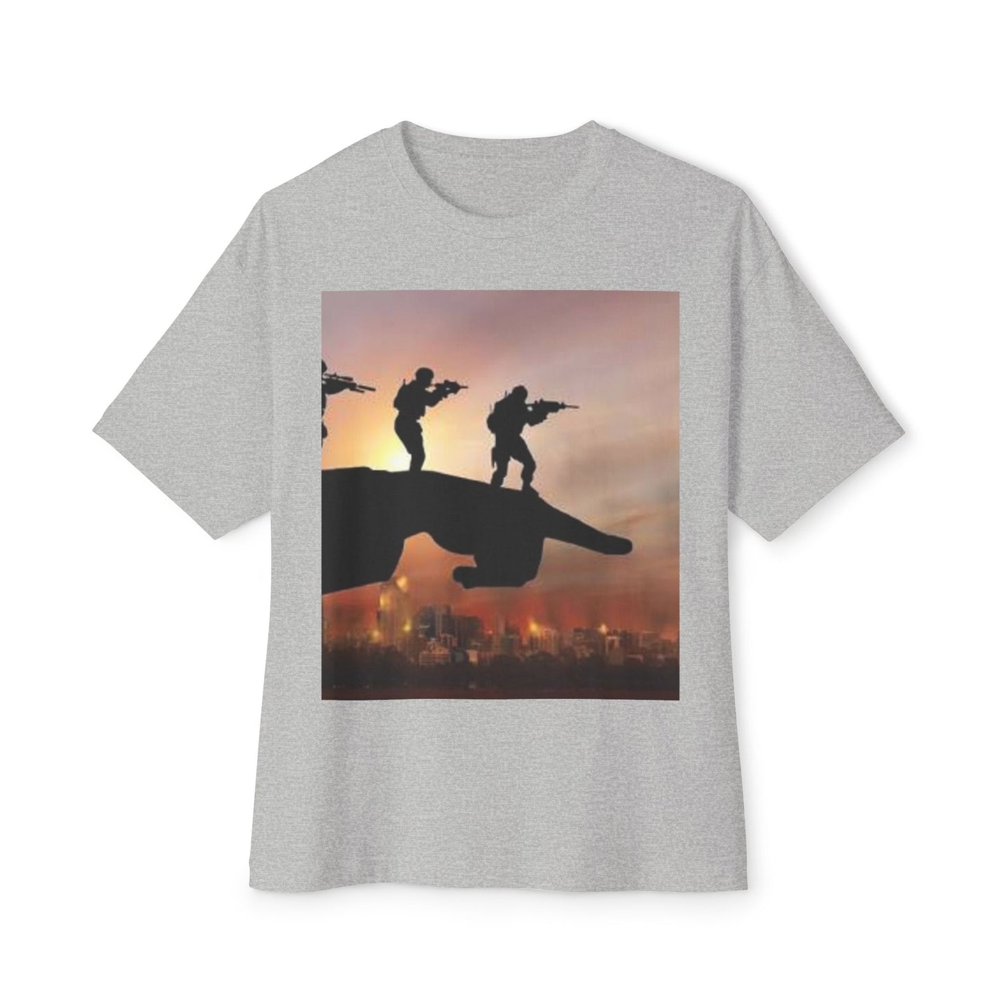 Epic Adventure Unisex Oversized Boxy Tee - Bold Graphic Design
