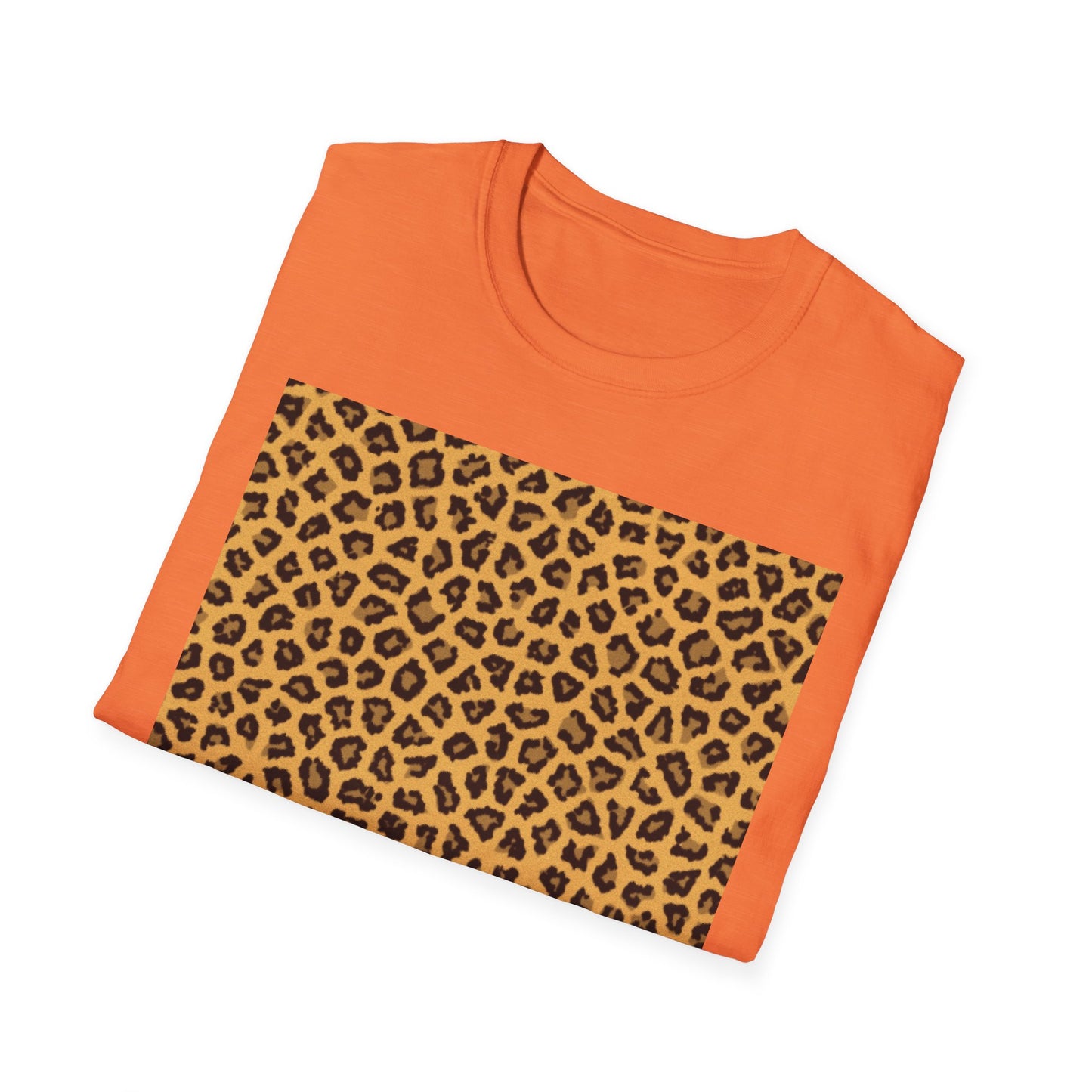 Leopard Print Unisex Softstyle T-Shirt - Trendy Casual Wear