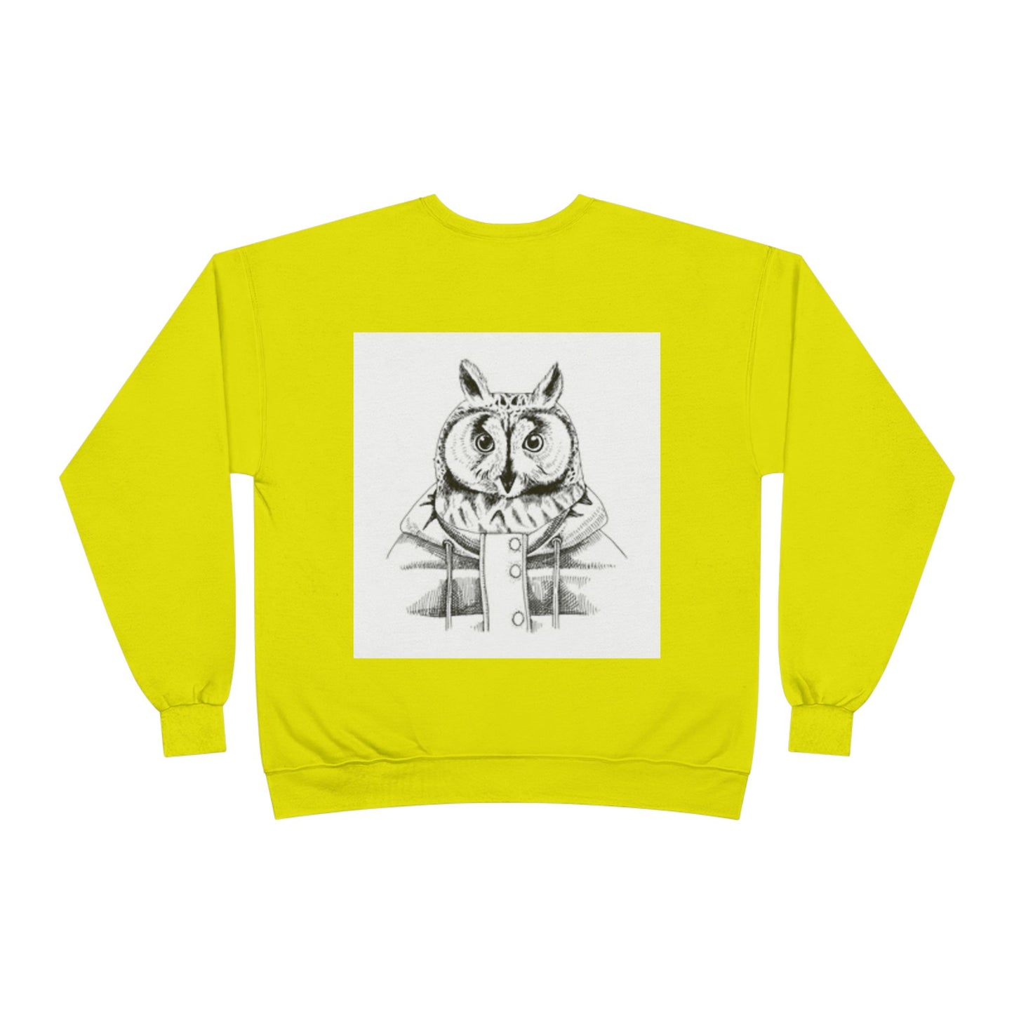 Whimsical Owl Eco-Friendly Crewneck Sweatshirt - Unisex