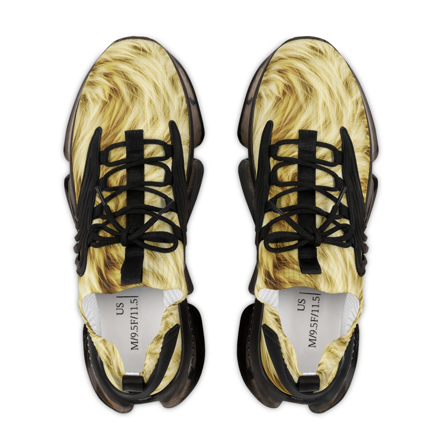 Stylish Men's Mesh Sneakers - Trendy Fur Design for Everyday Comfort