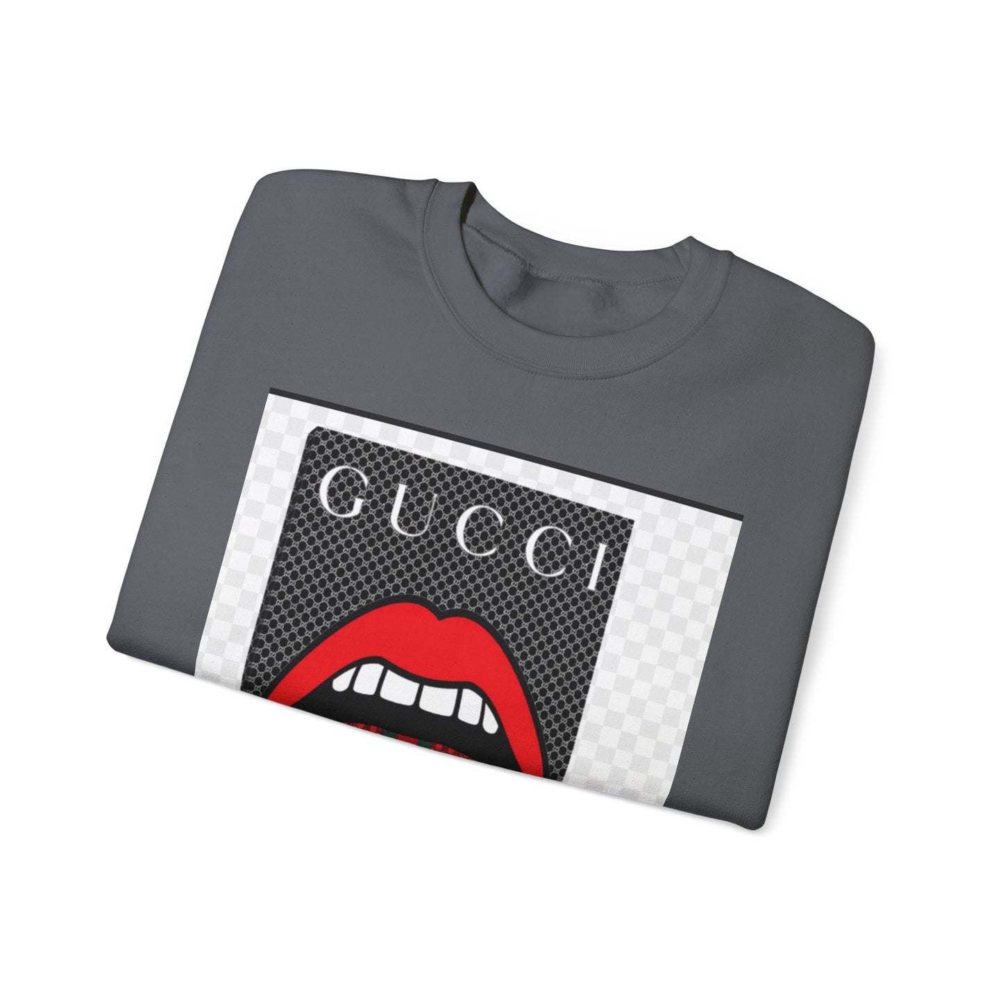 Gucci Inspired Unisex Heavy Blend Crewneck Sweatshirt - Bold Graphic Design