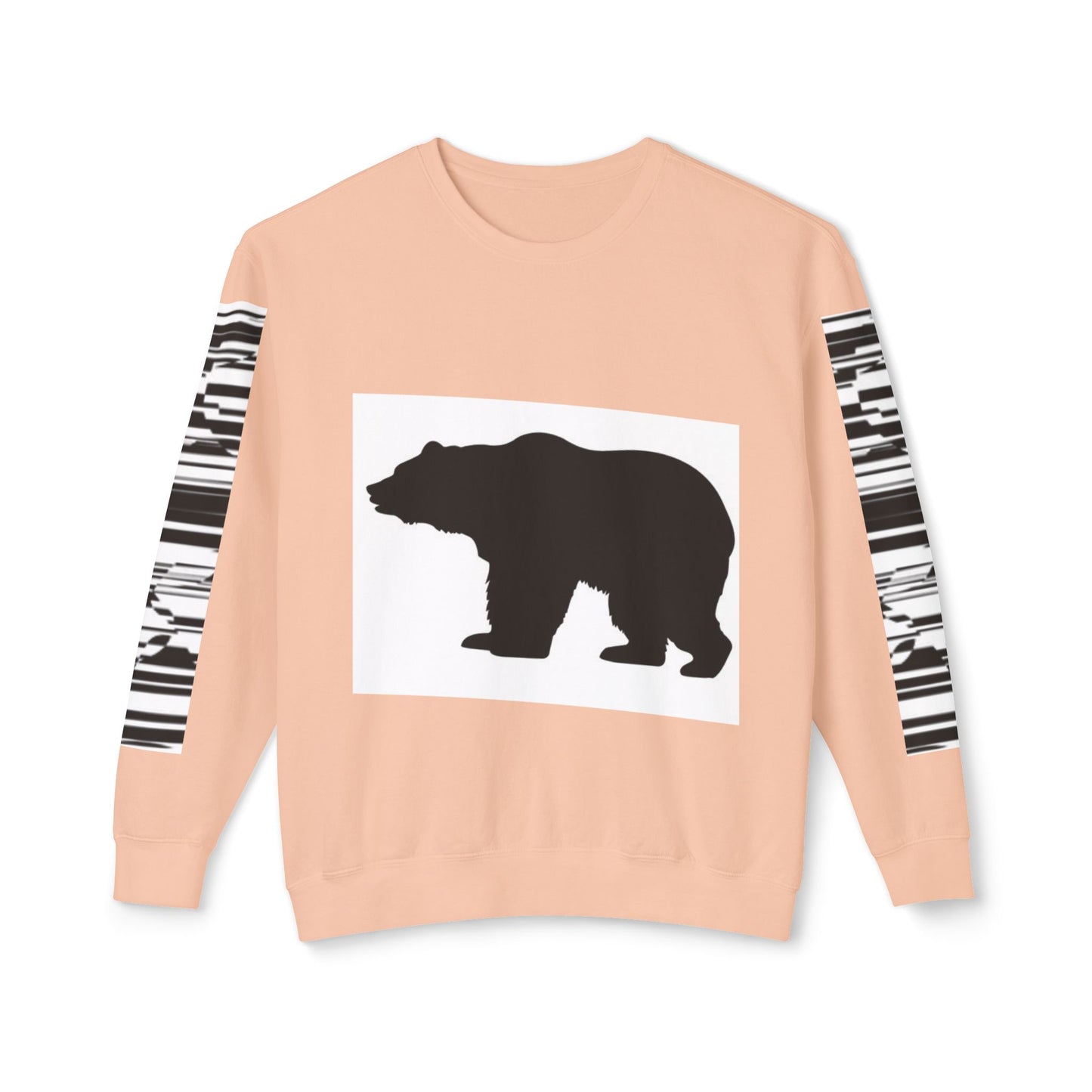 Stylish Bear Graphic Unisex Lightweight Crewneck Sweatshirt