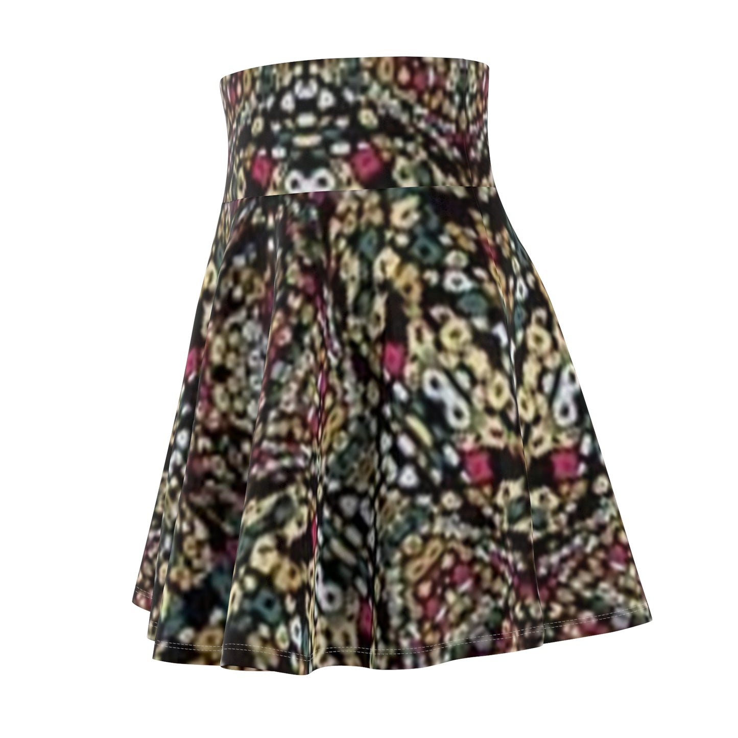 Boho Floral Women’s Skater Skirt - Vibrant, Flowing Style for Summer Fun