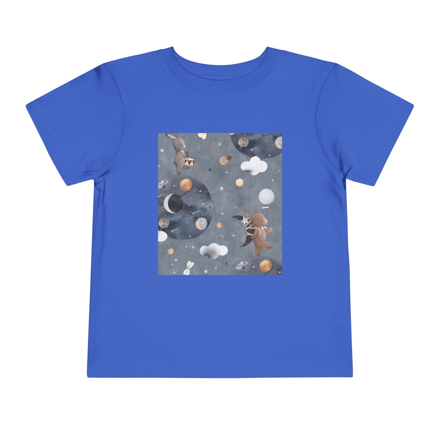 Cosmic Adventure Toddler Tee - Fun Space-Themed Short Sleeve Shirt for Kids