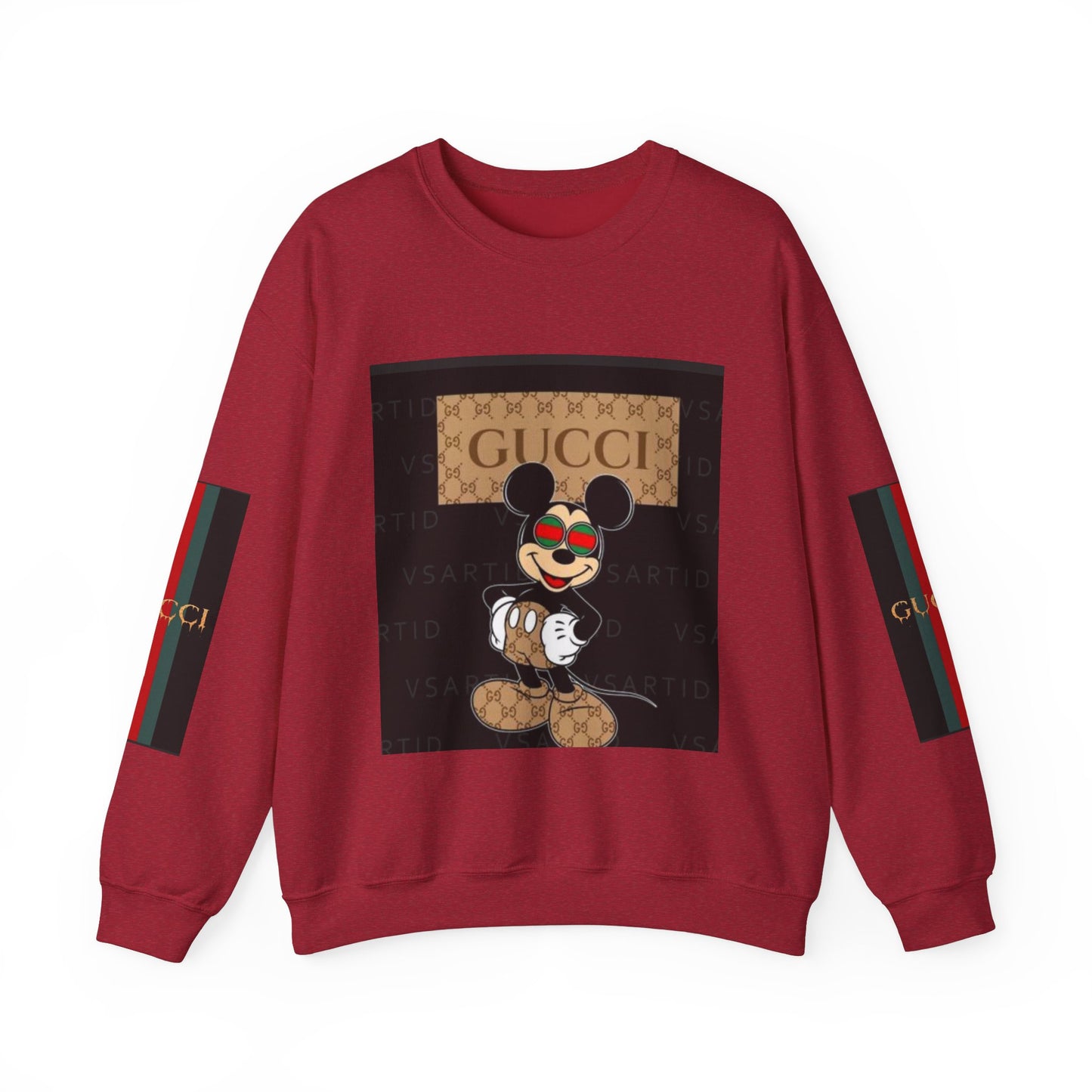 Gucci-Inspired Mickey Mouse Unisex Heavy Blend™ Crewneck Sweatshirt
