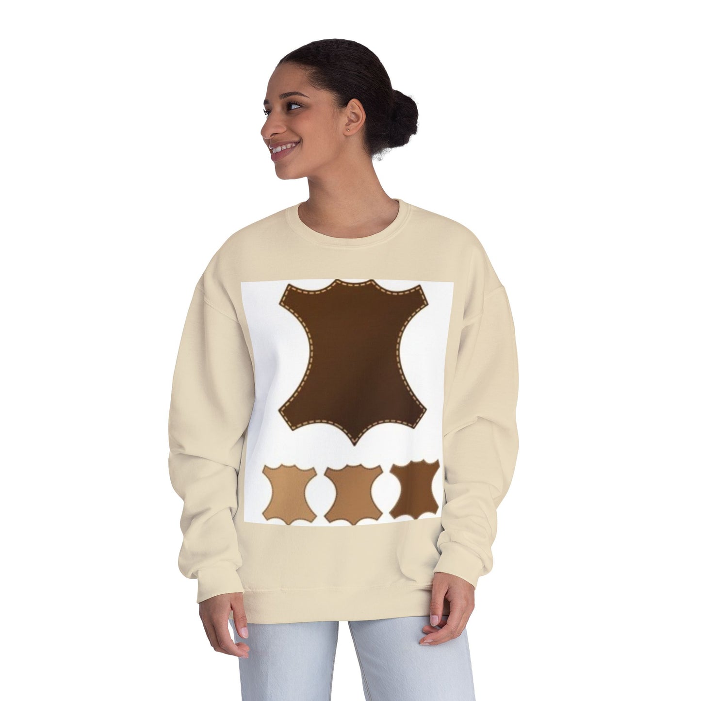 Artisan Leather Pattern Unisex Crewneck Sweatshirt