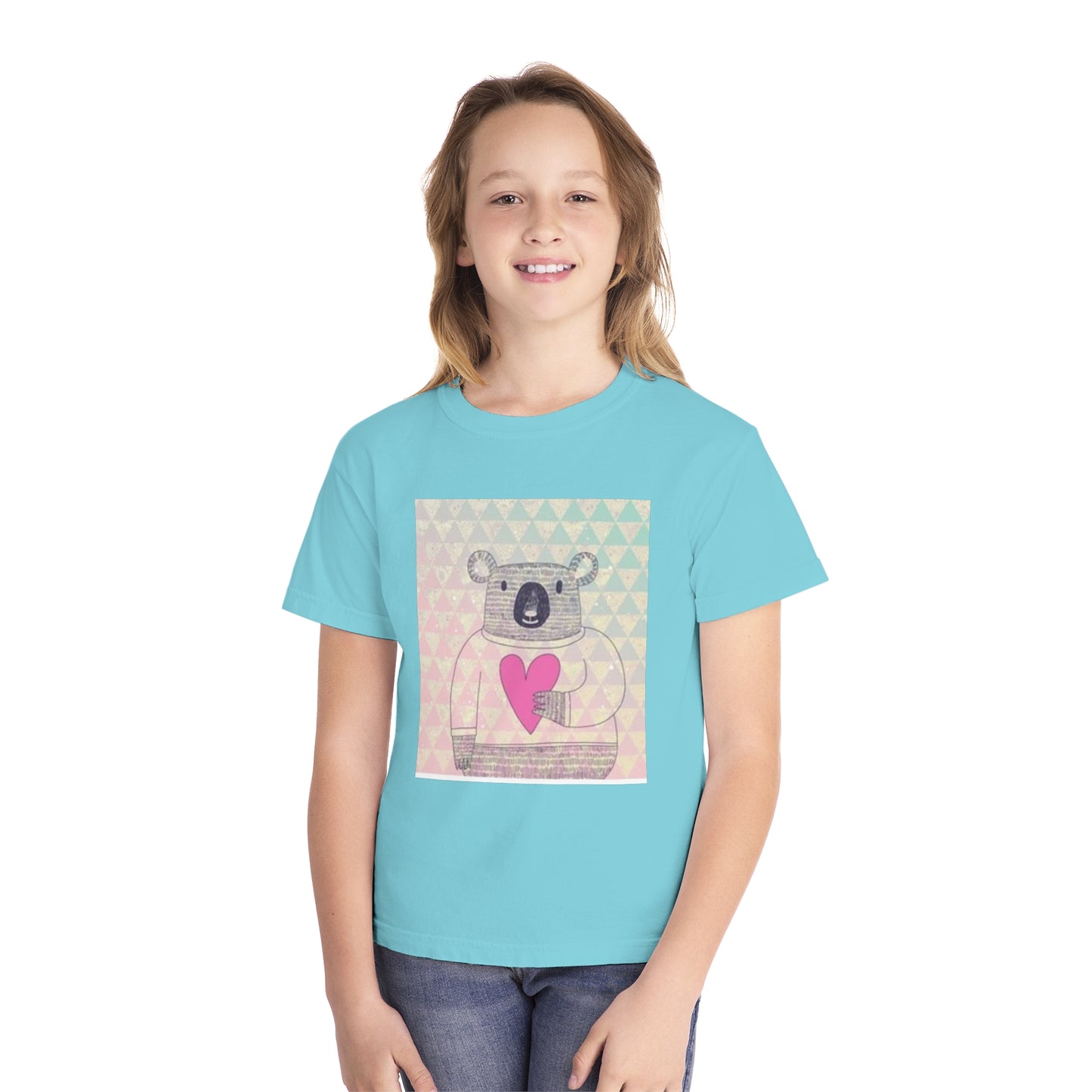 Cute Koala Love Youth Midweight Tee - Adorable Graphic Tee for Kids