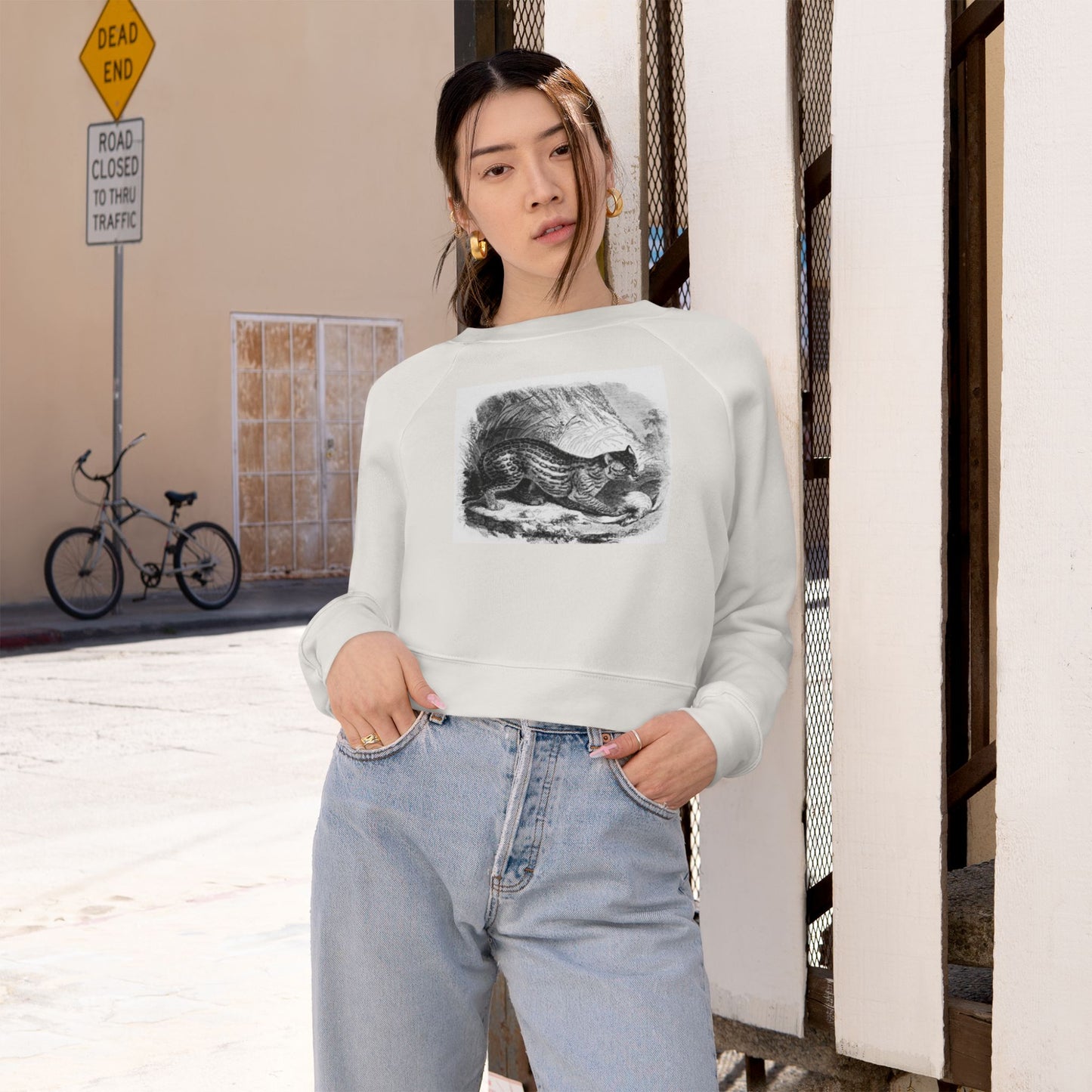 Women's Cropped Fleece Pullover