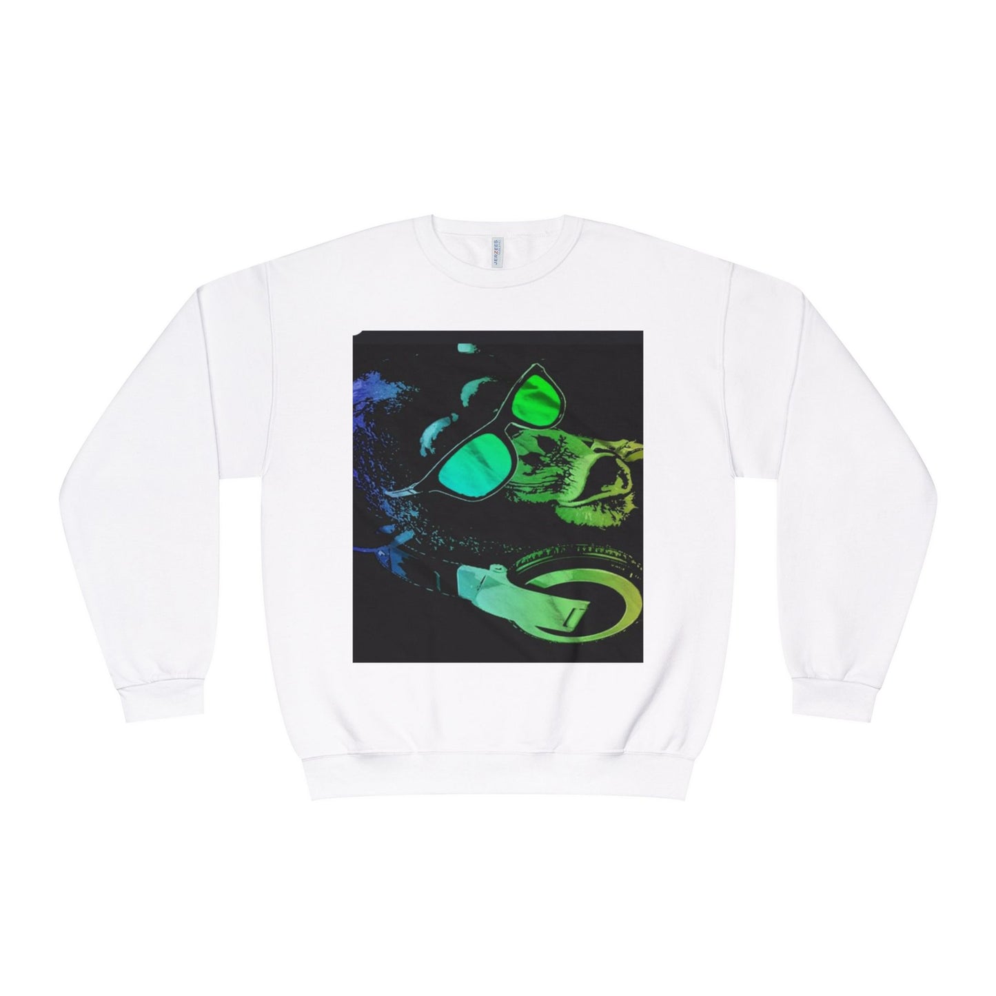 Vibrant DJ Dog Sweatshirt - Cool & Stylish Unisex Crewneck