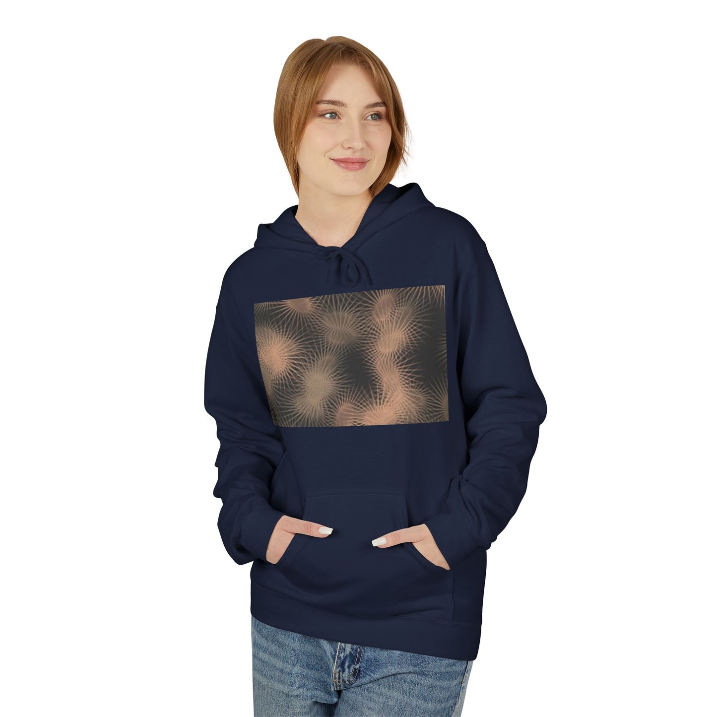 Minimalist Fleece Hoodie with Text Design | Unisex Softstyle