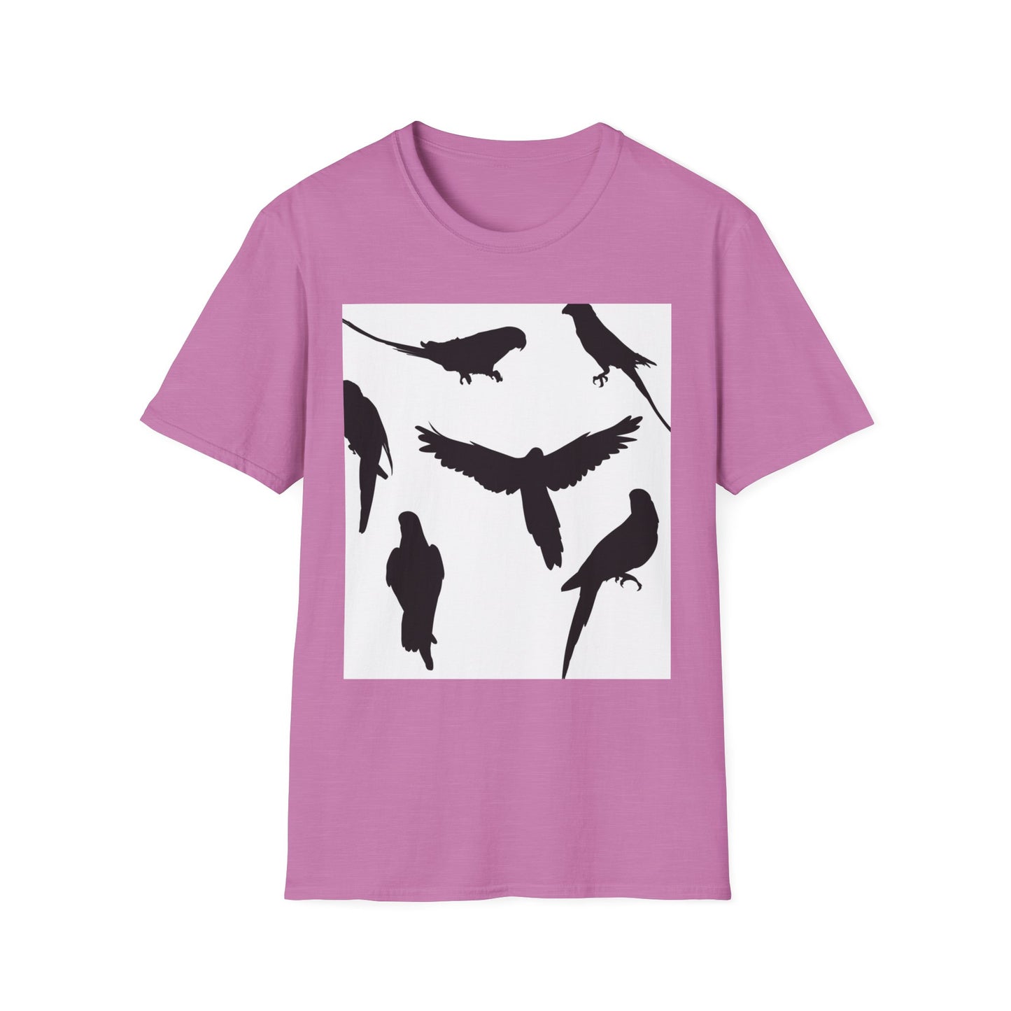 Minimalist Bird Silhouette Unisex Softstyle T-Shirt