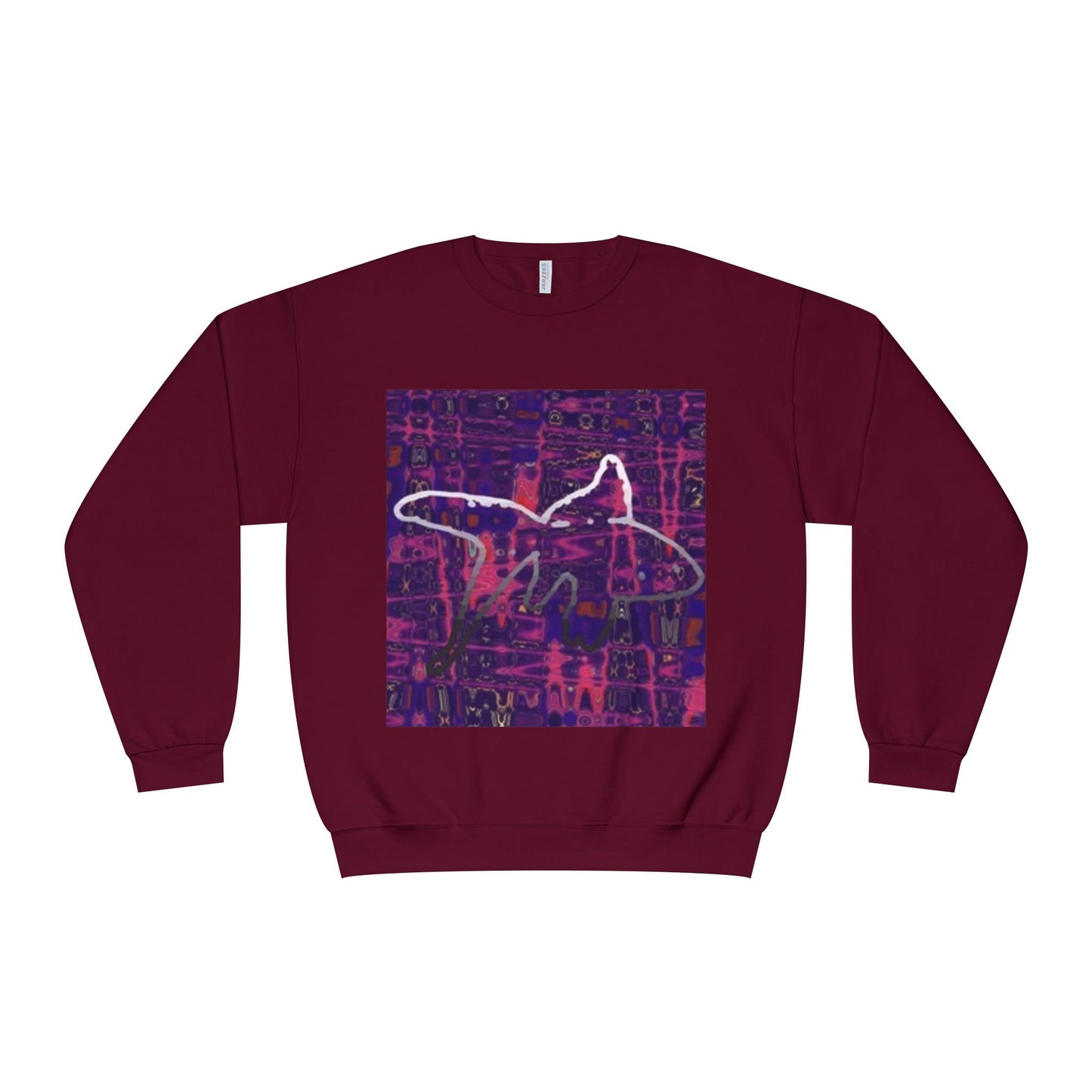 Artistic Crewneck Sweatshirt - Unisex Abstract Design for Cozy Comfort