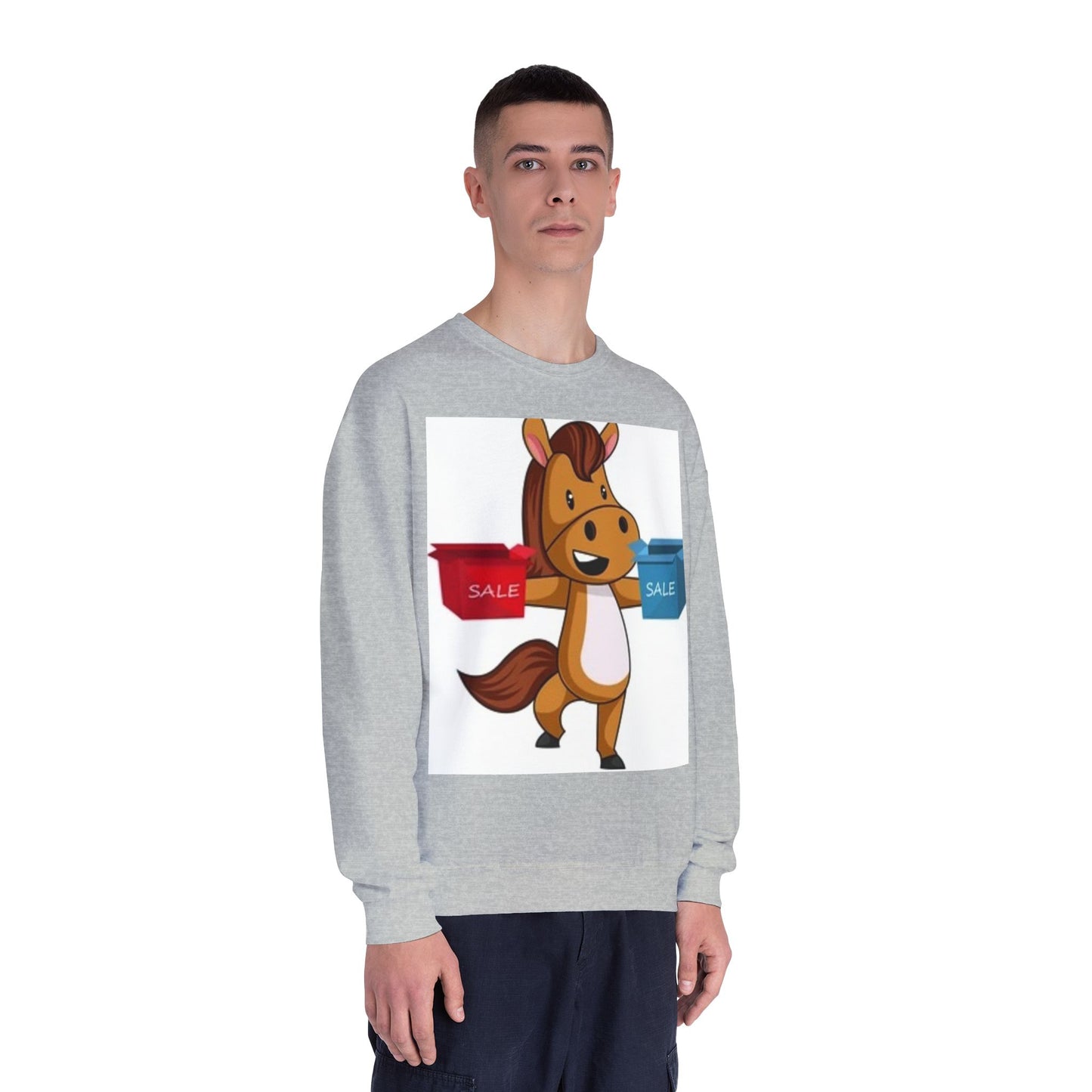 Funny Horse Sale Crewneck Sweatshirt | Unisex NuBlend®