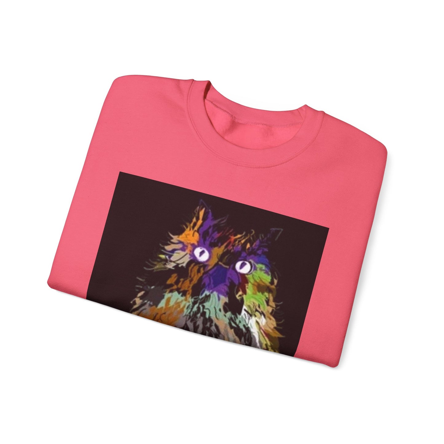 Colorful Owl Crewneck Sweatshirt - Unisex Heavy Blend™ - Cozy Art Wear for Animal Lovers