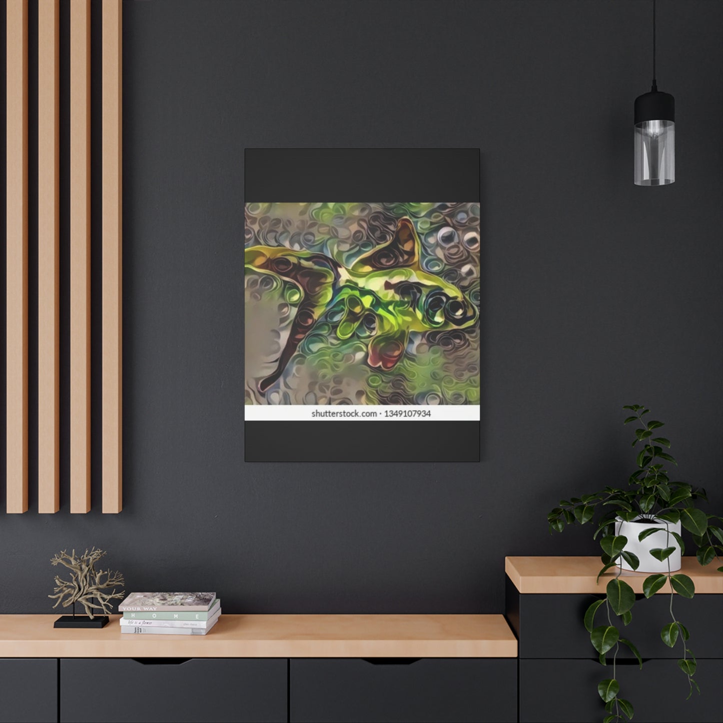 Abstract Nature Canvas Art - Stretched Matte Wall Decor