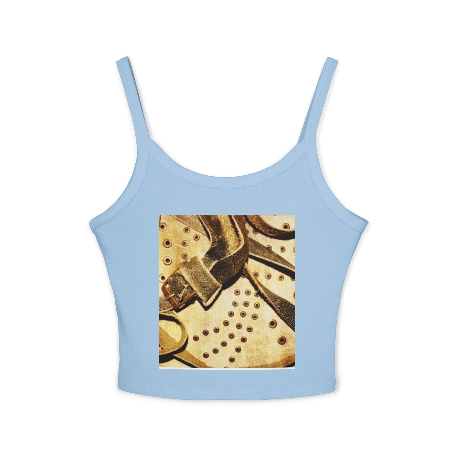 Artistic Women's Spaghetti Strap Tank Top - Stylish Summer Wear
