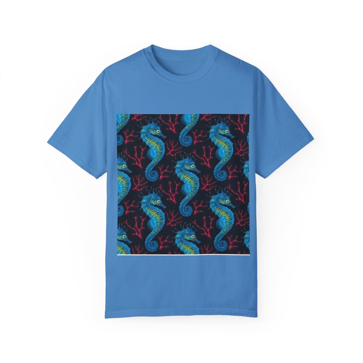 Ocean-Inspired Unisex T-Shirt with Seahorse Design
