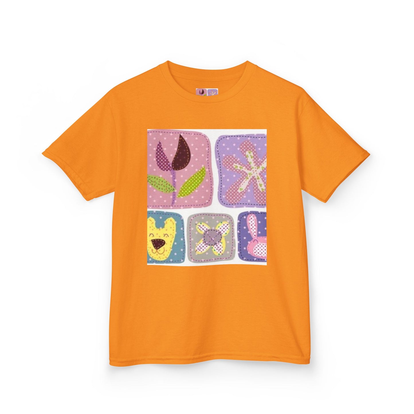 Colorful Kids’ Heavy Cotton™ Tee with Playful Patterns
