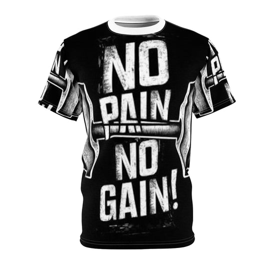 No Pain No Gain Unisex Gym Tee - Motivational Workout Shirt