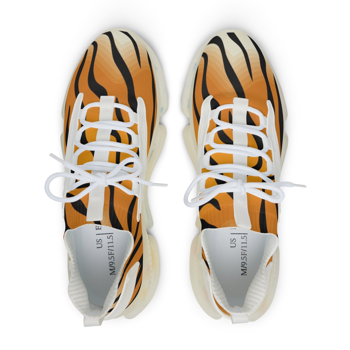 Trendy Tiger Print Mesh Sneakers for Active Lifestyle