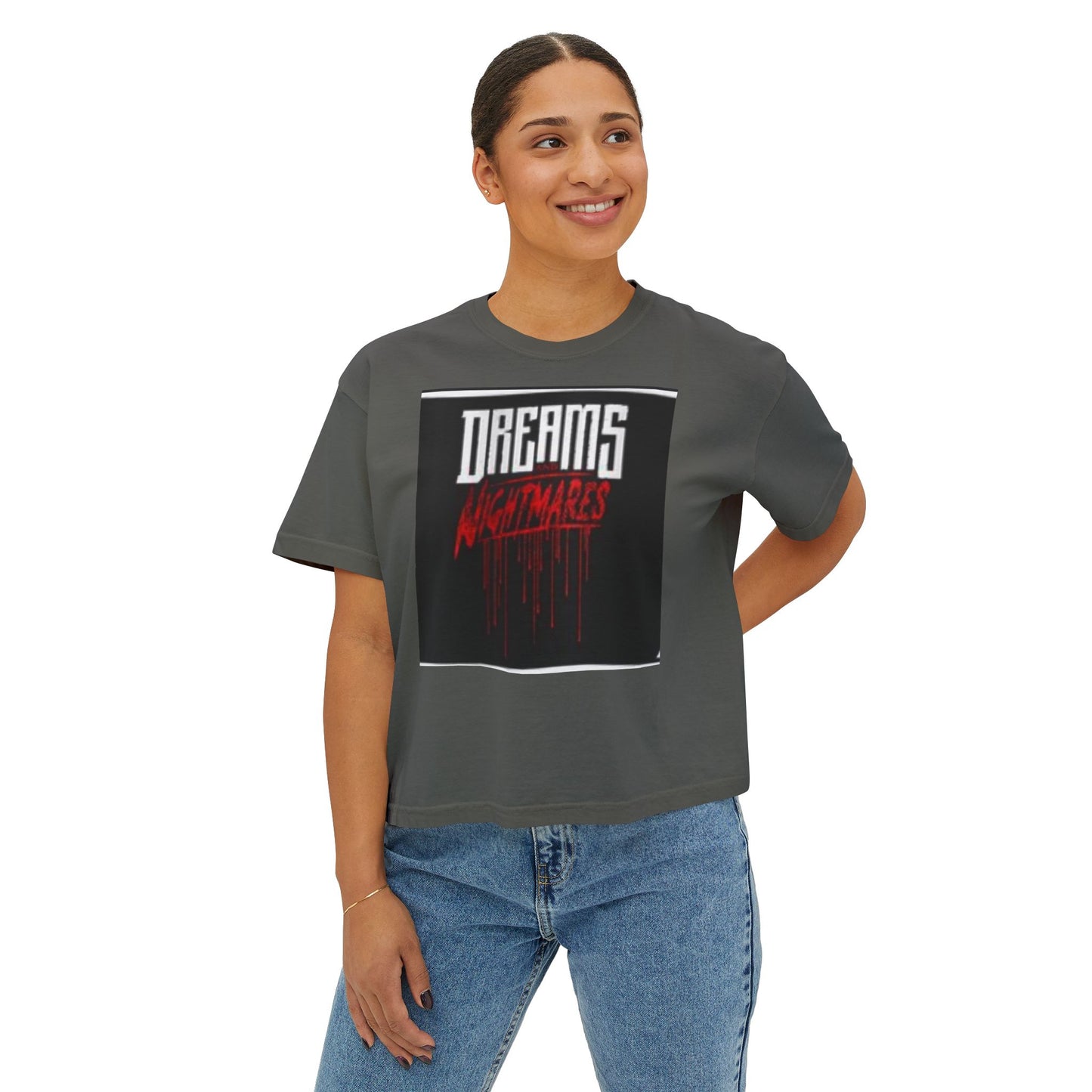 Women's Boxy Tee - Fun Animal Print for Casual Days
