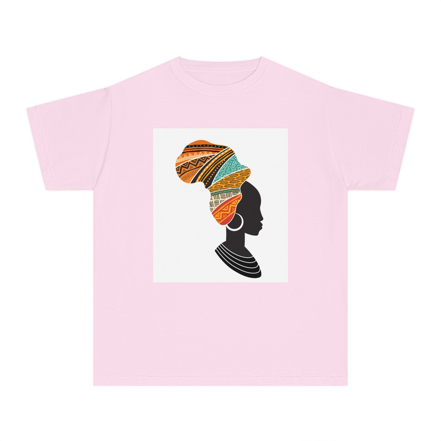 Youth Midweight Tee - African Heritage Design for Creative Kids