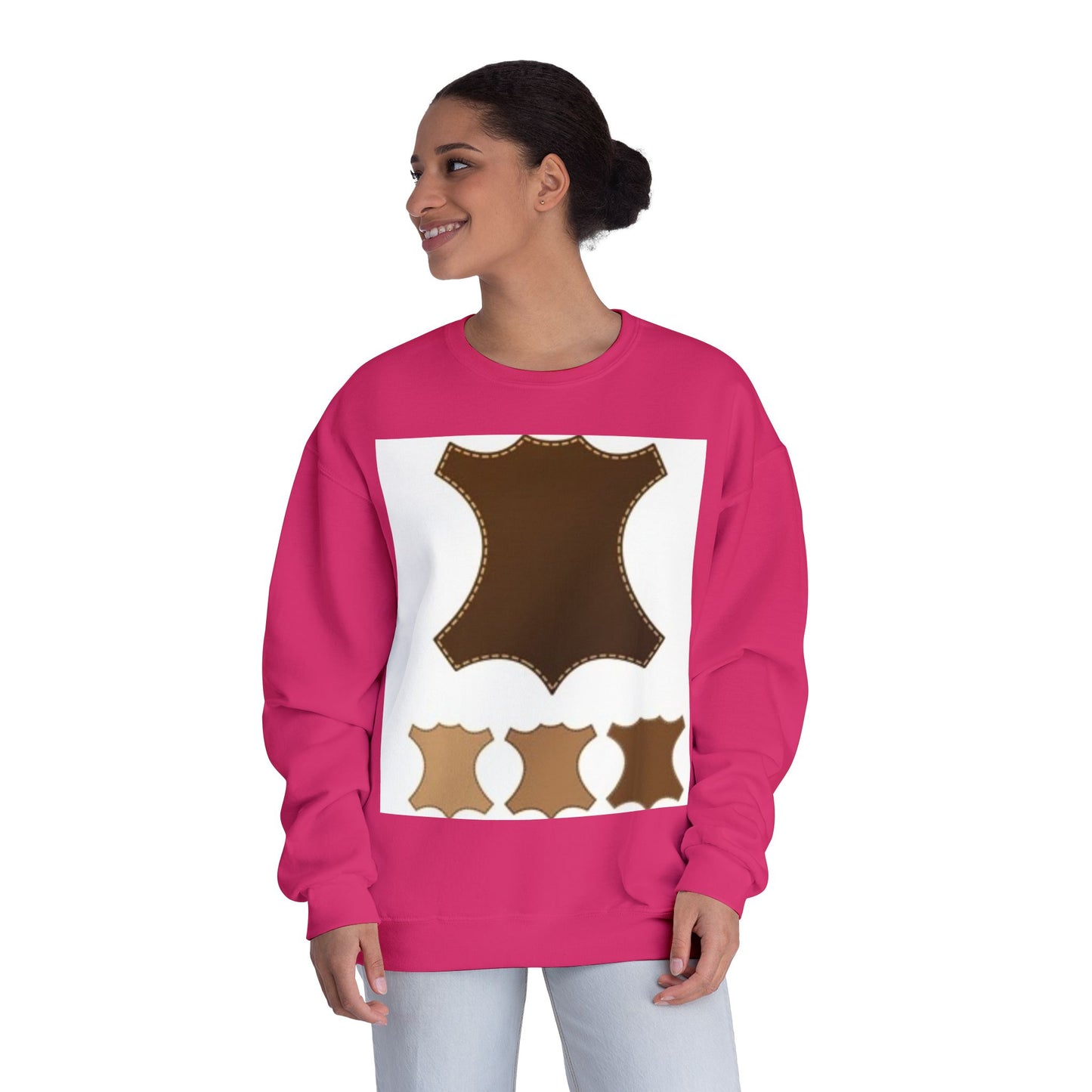 Artisan Leather Pattern Unisex Crewneck Sweatshirt