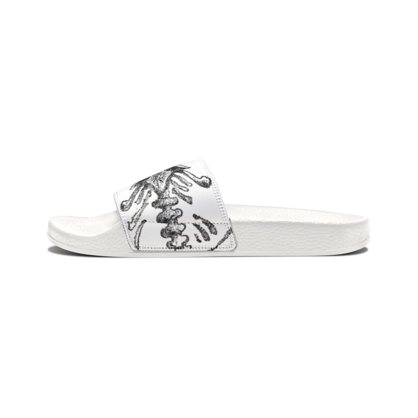 Artistic Men’s Removable-Strap Sandals with Butterfly Design