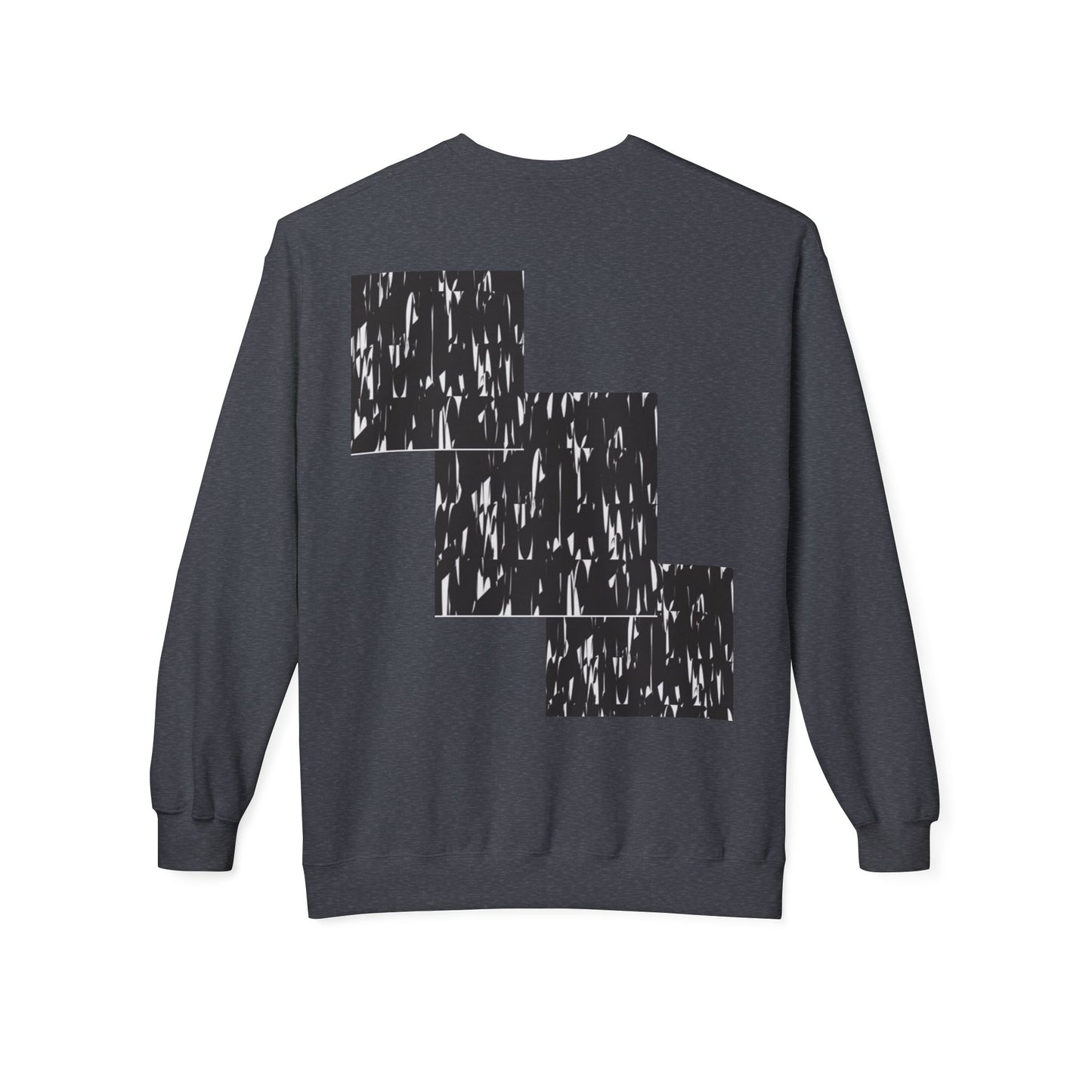 Modern Abstract Fleece Crewneck Sweatshirt - Cozy Unisex Apparel