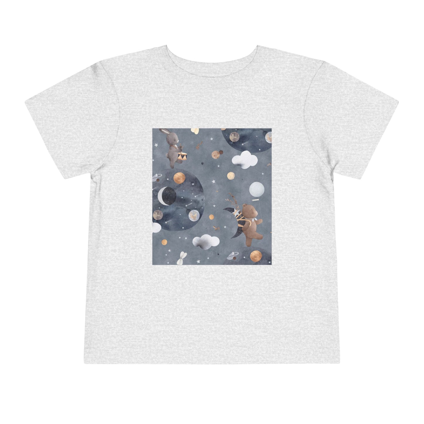 Cosmic Adventure Toddler Tee - Fun Space-Themed Short Sleeve Shirt for Kids