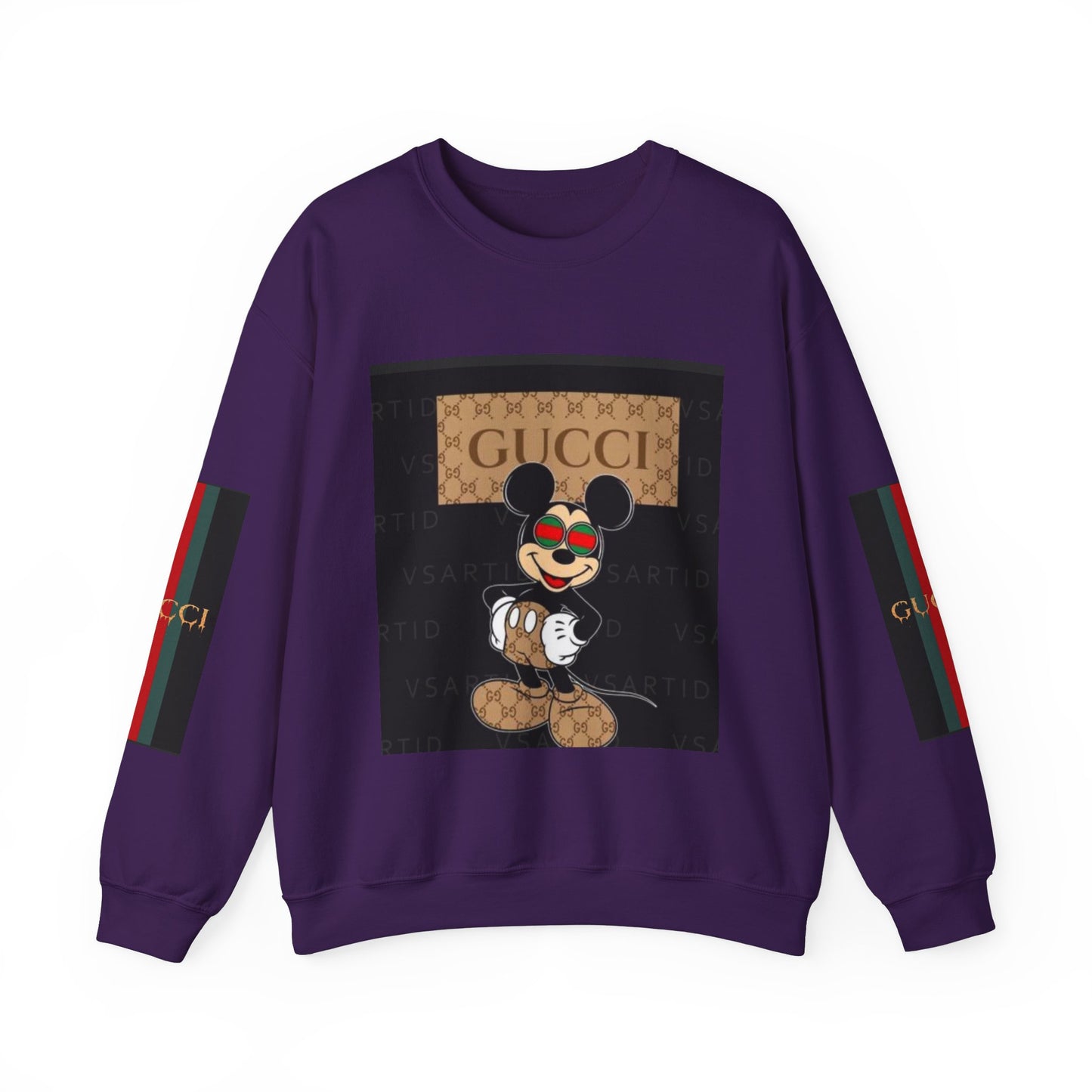 Gucci-Inspired Mickey Mouse Unisex Heavy Blend™ Crewneck Sweatshirt