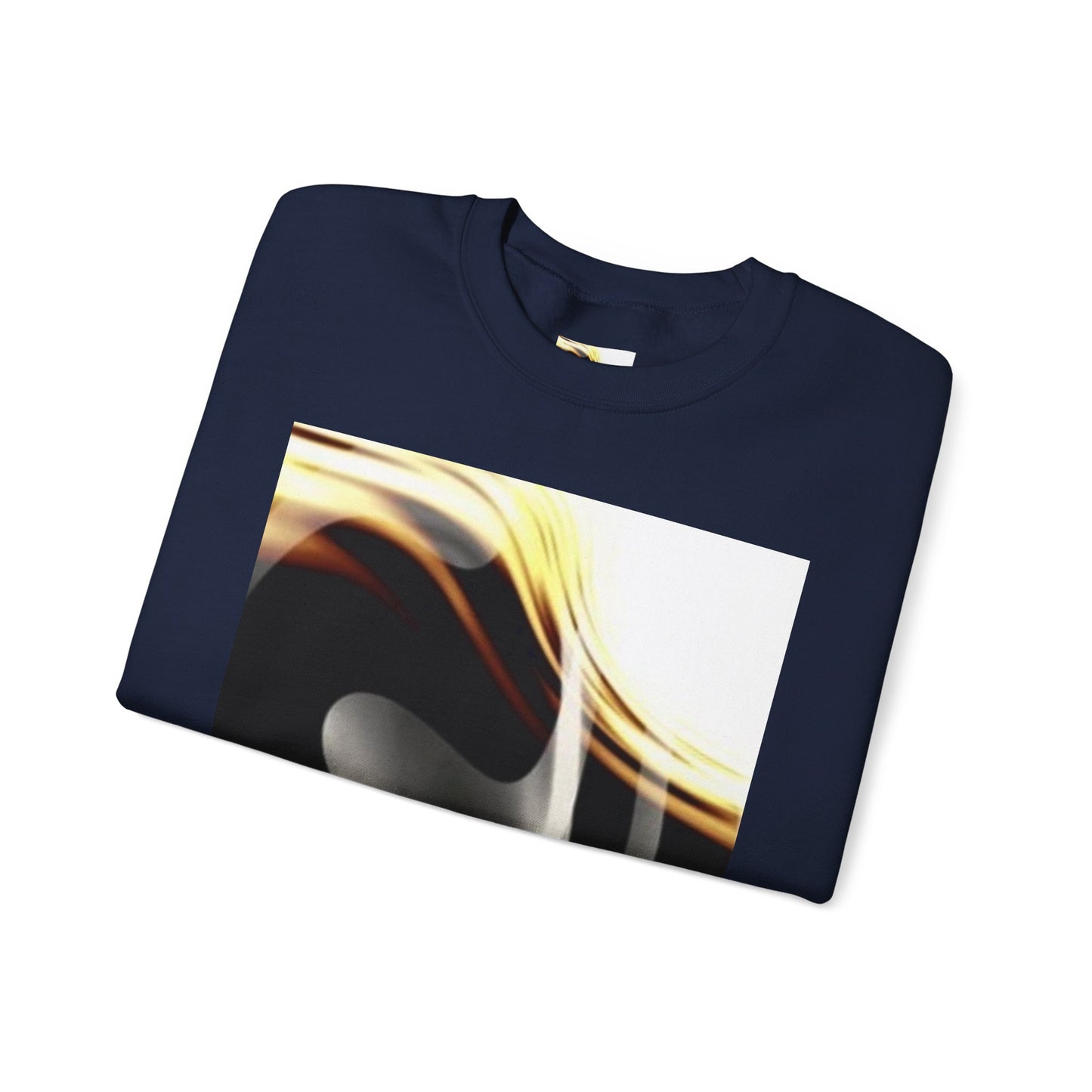 Abstract Wave Unisex Crewneck Sweatshirt - Modern Art Design