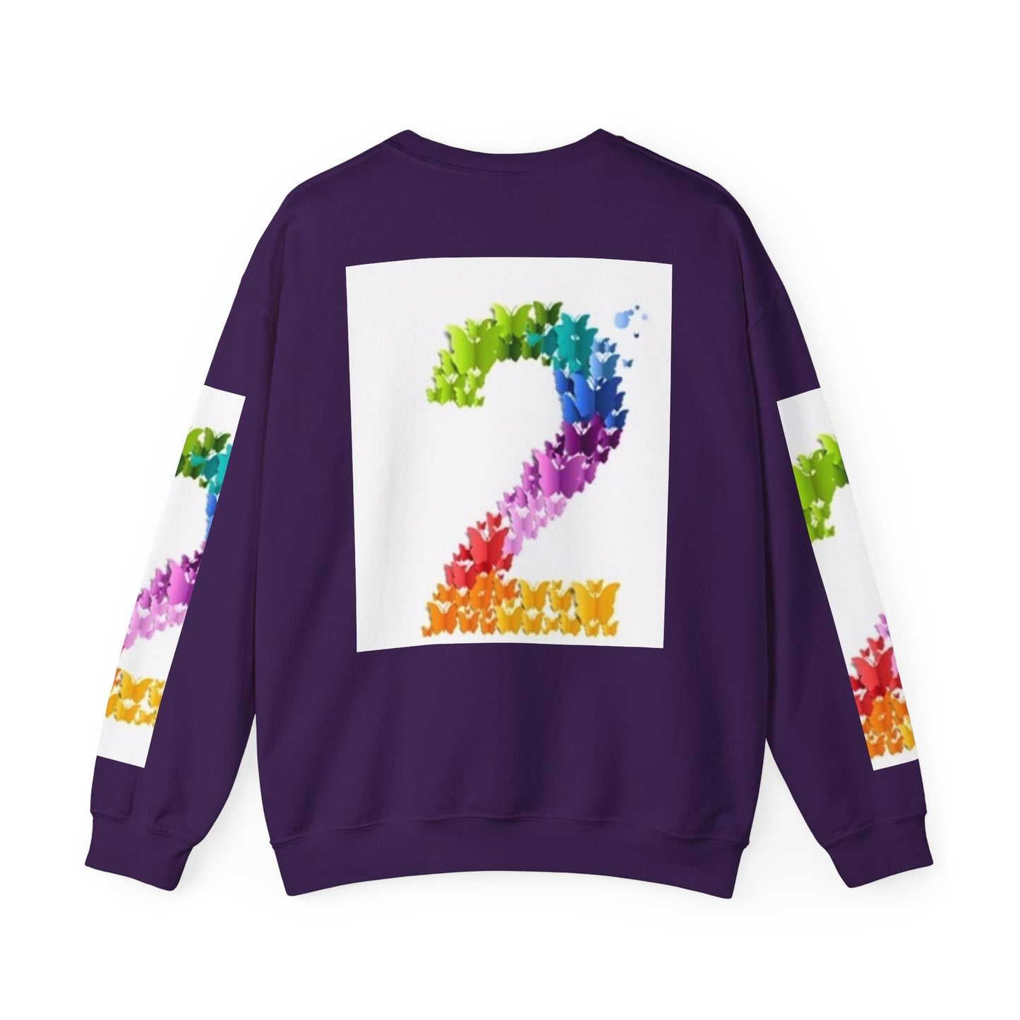 Colorful Floral Number 2 Sweatshirt for Celebrations