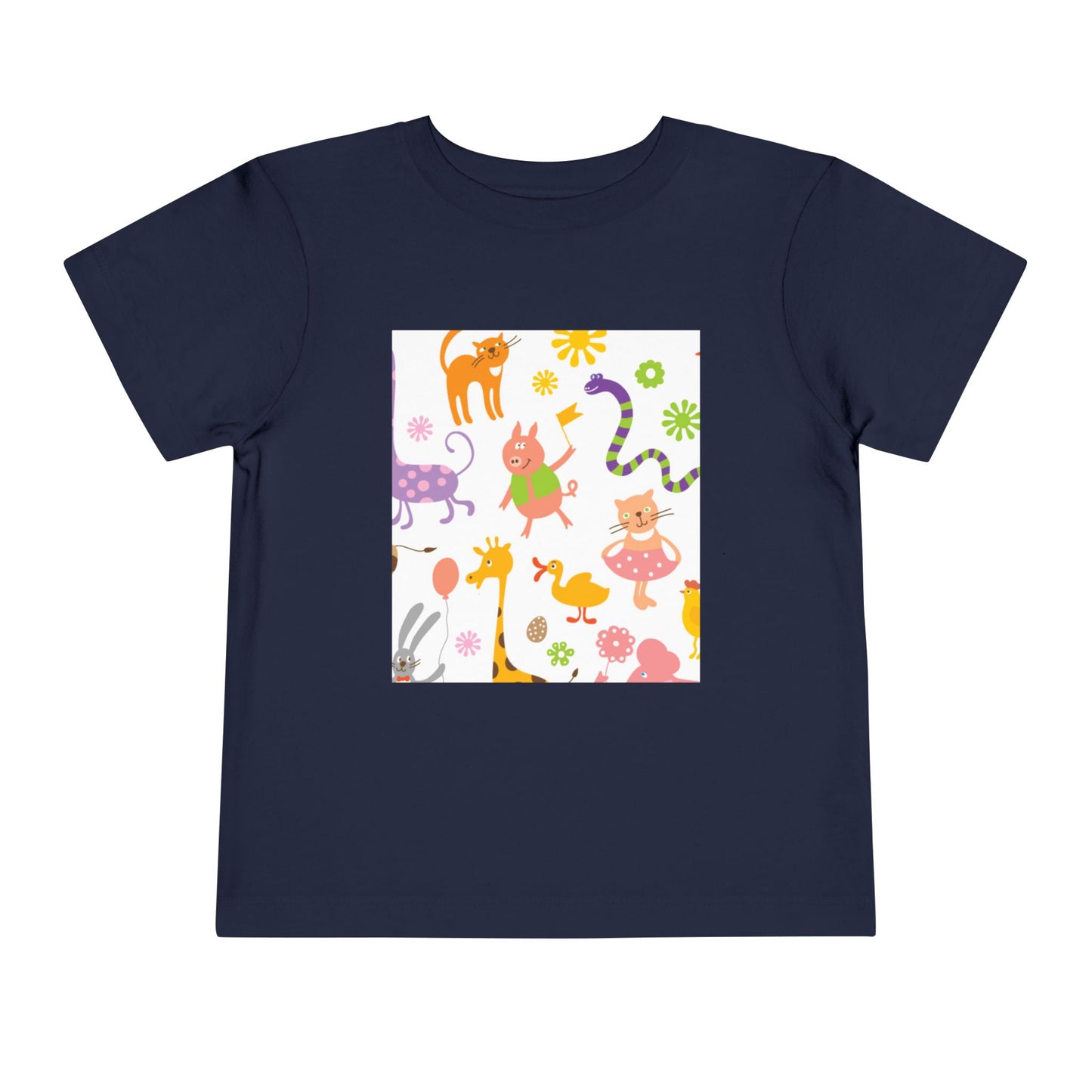 Playful Toddler Tee with Fun Animal Prints