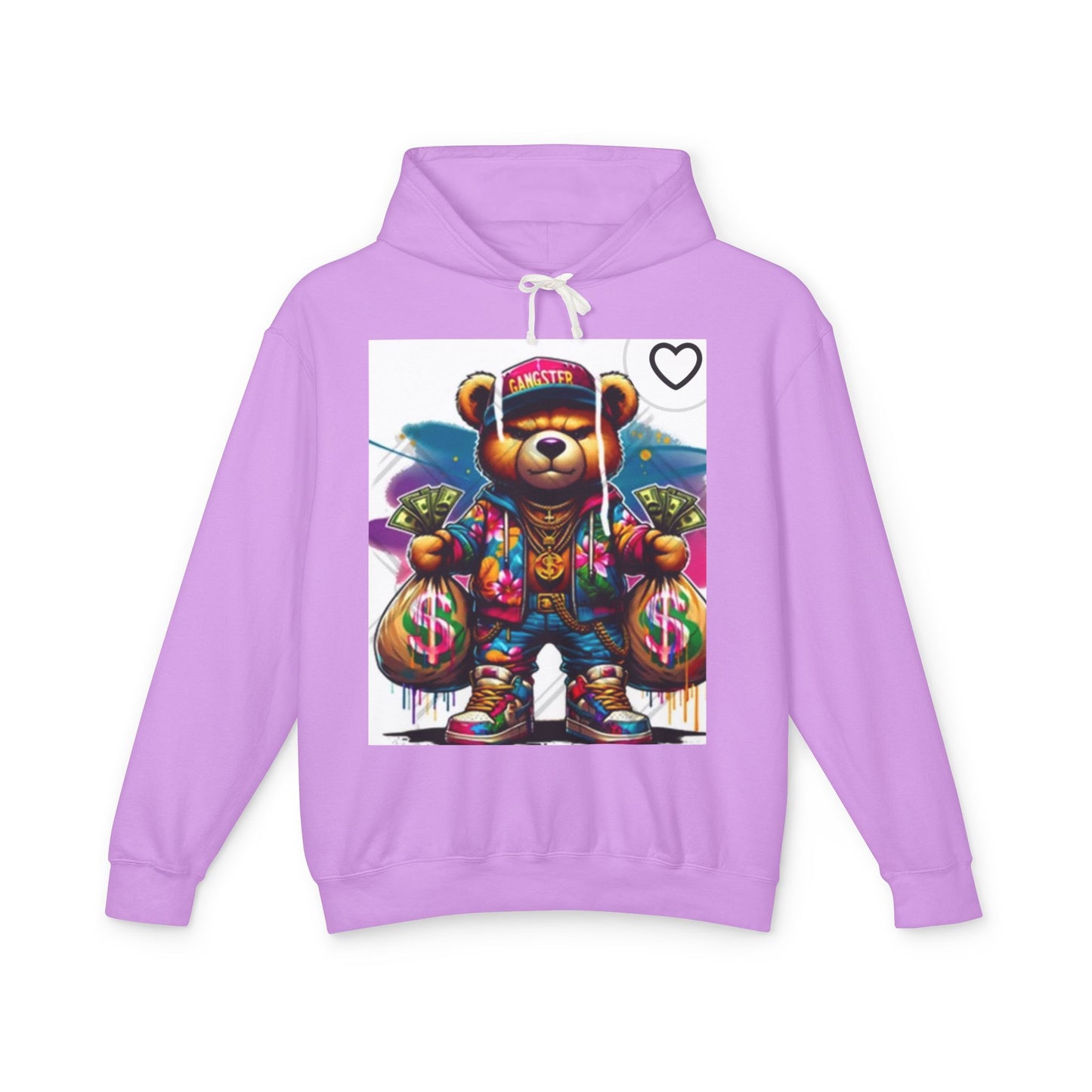 Trendy Bear Money Sweatshirt - Unisex Lightweight Hoodie for Gamers & Streetwear Fans