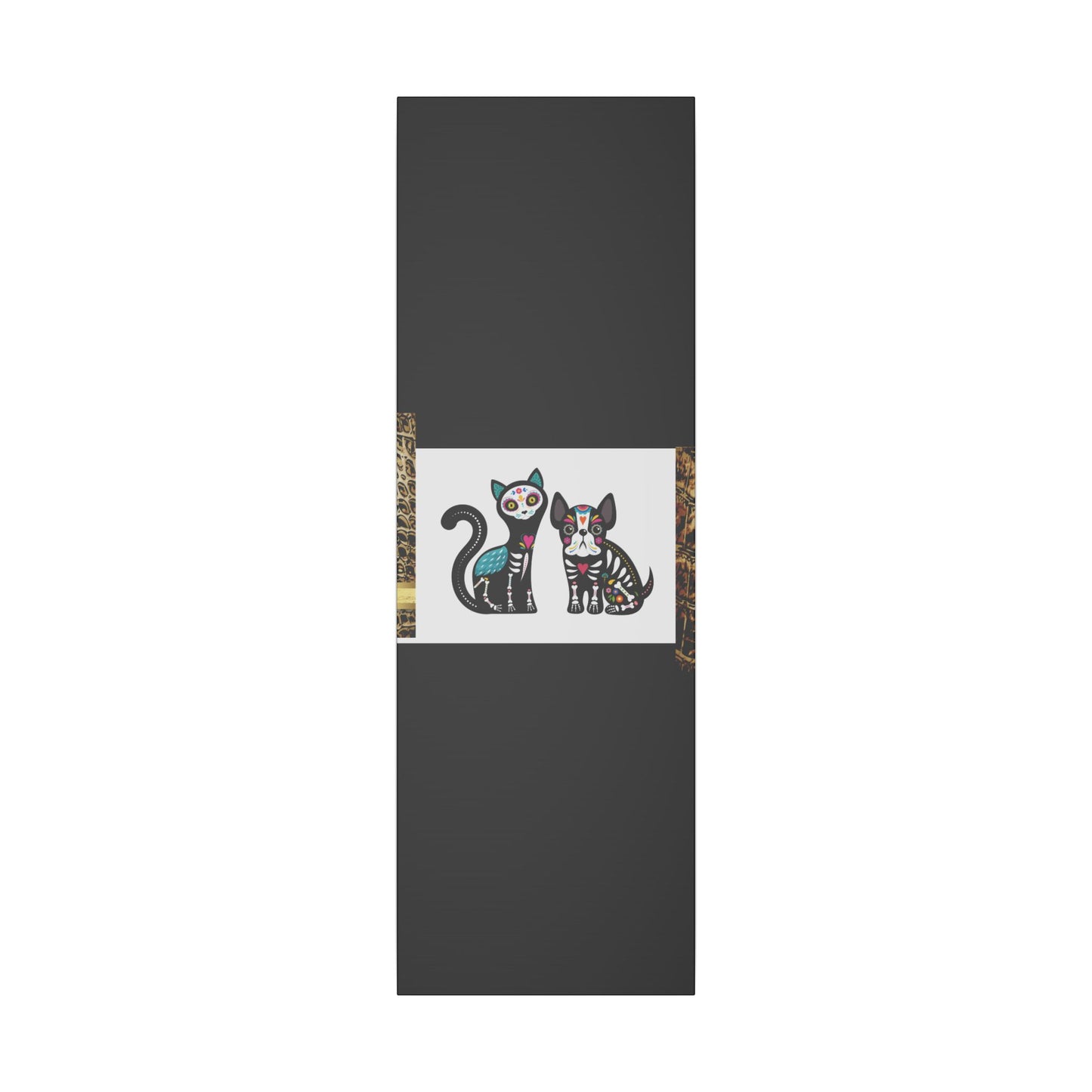 Day of the Dead Pet Canvas Art - Colorful Cat and Dog Wall Decor