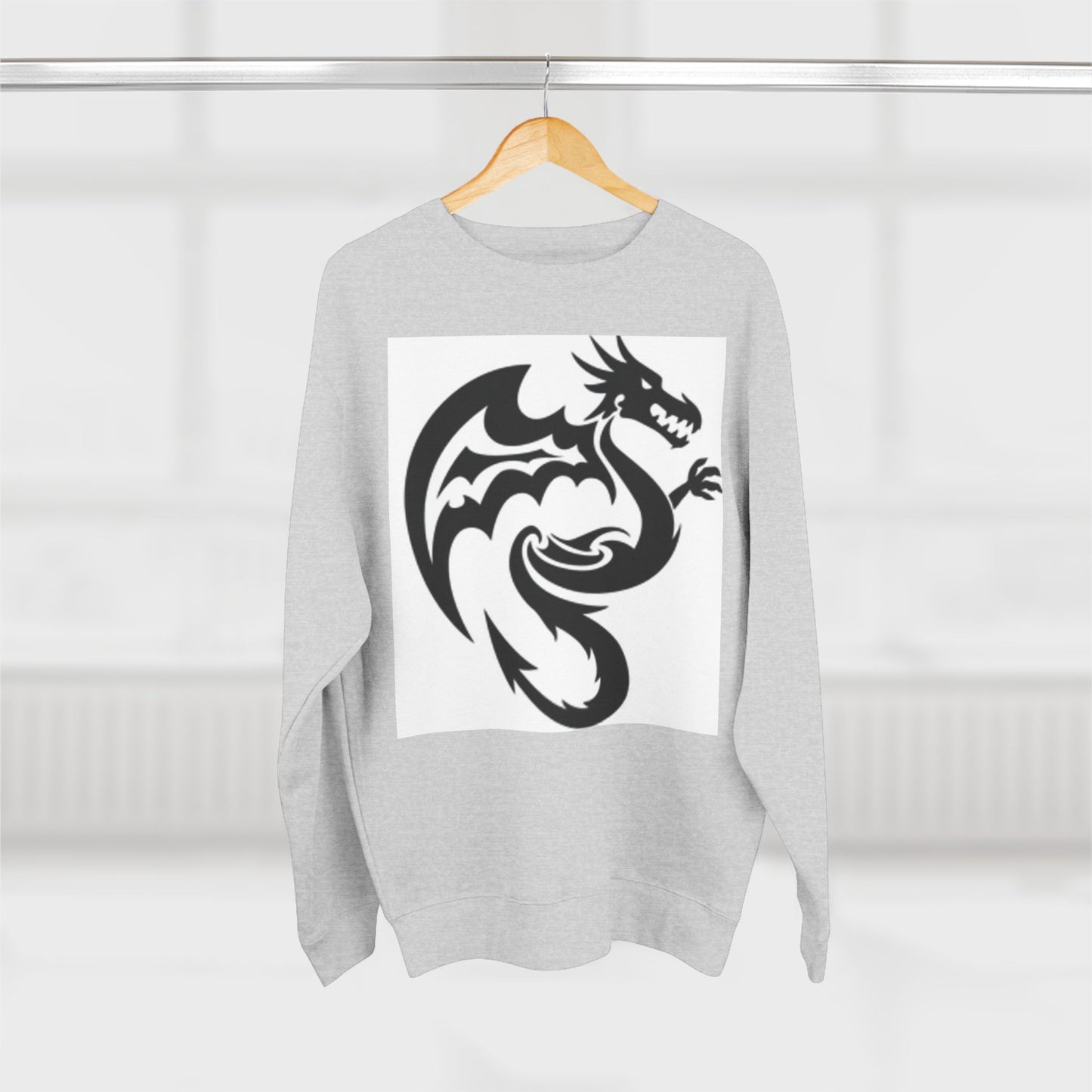 Unisex Dragon Graphic Crewneck Sweatshirt - Stylish & Cozy for Fantasy Lovers