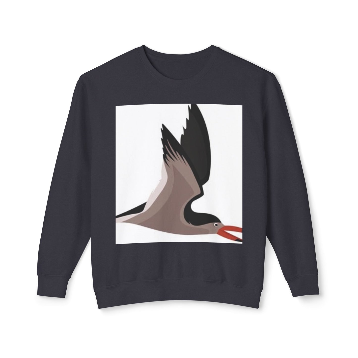Unisex Sweater with Bird Graphic - Lightweight Crewneck Sweatshirt for Nature Lovers