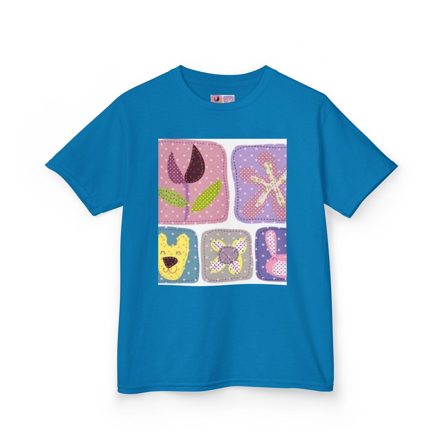 Colorful Kids’ Heavy Cotton™ Tee with Playful Patterns